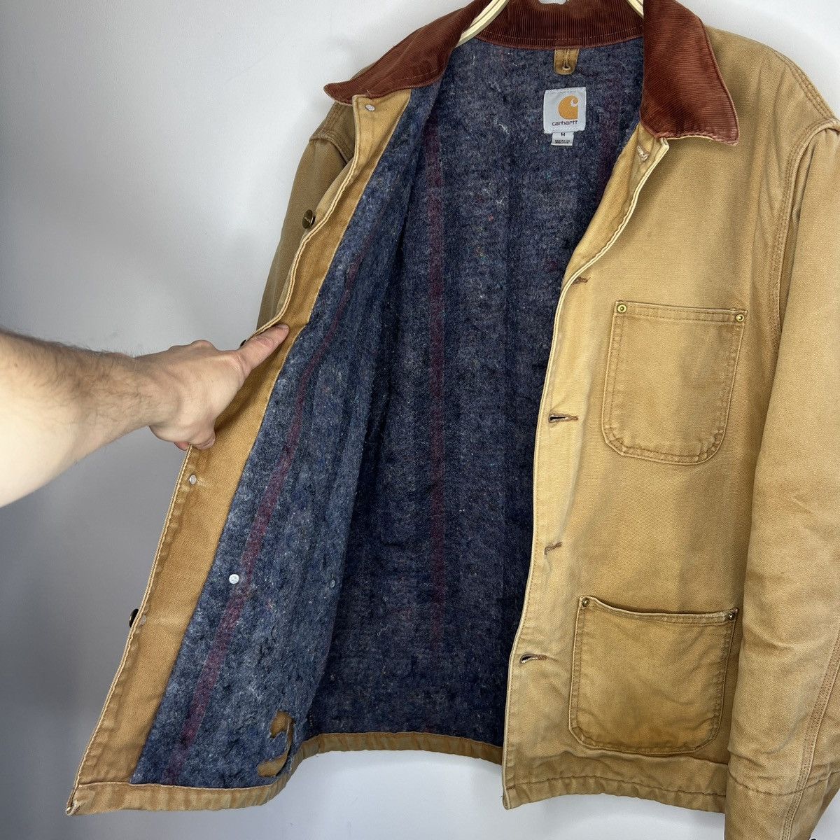 Carhartt × Vintage Vintage Carhartt Detroit Jacket Brown Work Wear Y2K 90s Size US M / EU 48-50 / 2 - 12 Thumbnail