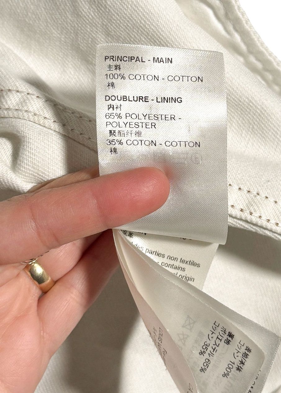 Louis Vuitton Louis Vuitton SS23 Turquoise Spray LV White Denim Jacket Size US L / EU 52-54 / 3 - 10 Thumbnail