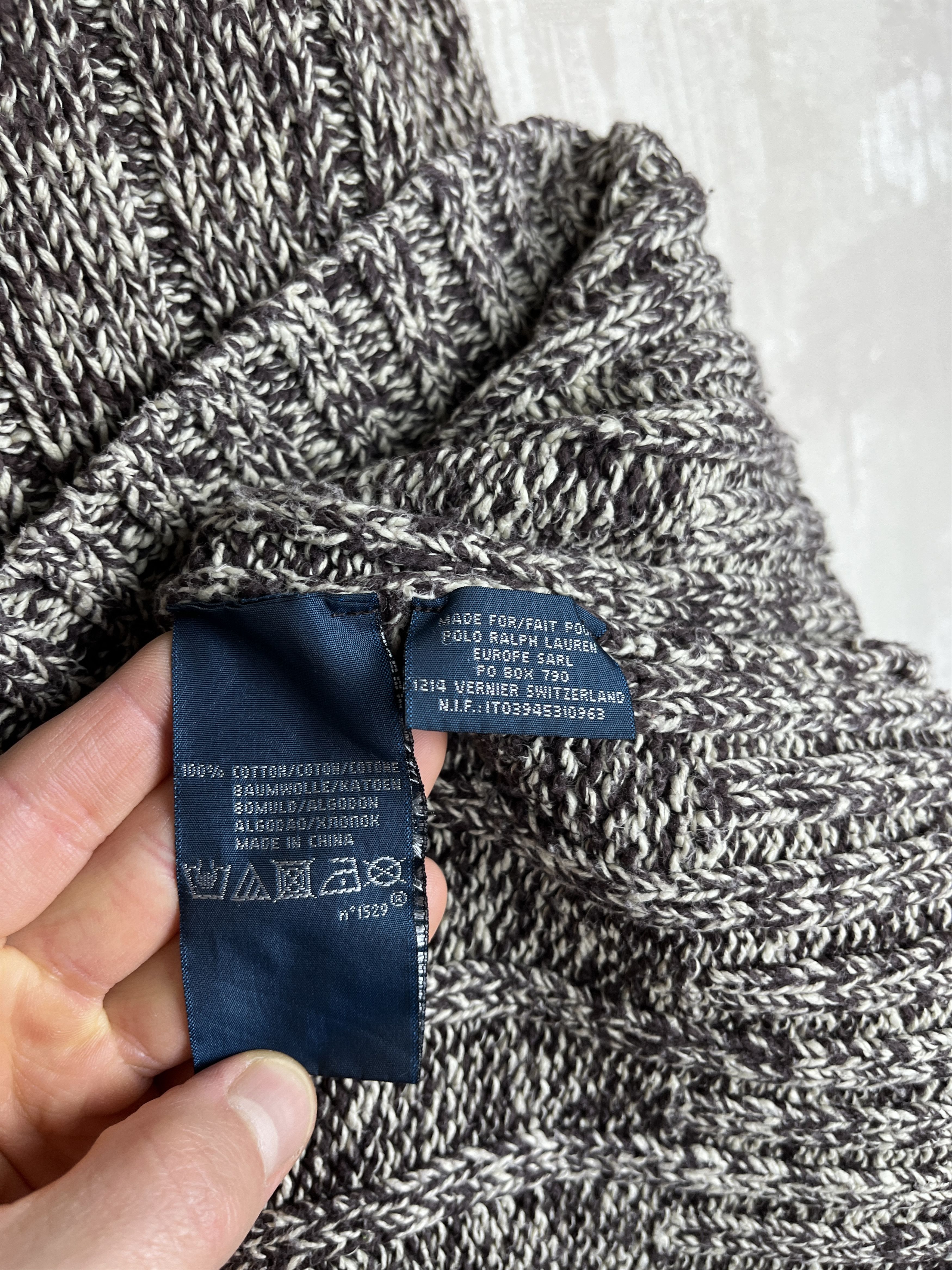 Polo Ralph Lauren × Ralph Lauren × Vintage Polo by Ralph Lauren Cotton Melange Knit Heavy Sweater Size US XL / EU 56 / 4 - 10 Thumbnail