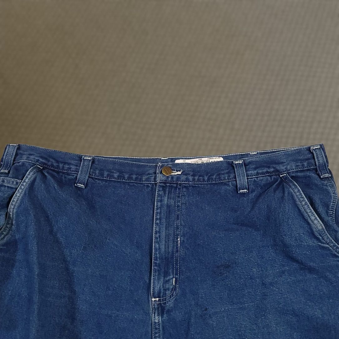 Carhartt Carhartt Jeans Dungaree Fit Blue Mens 42x32 Workwear Grunge Heavy Duty Denim Straight Pocketed Jeans Mens Size US 42 / EU 58 - 1 Thumbnail
