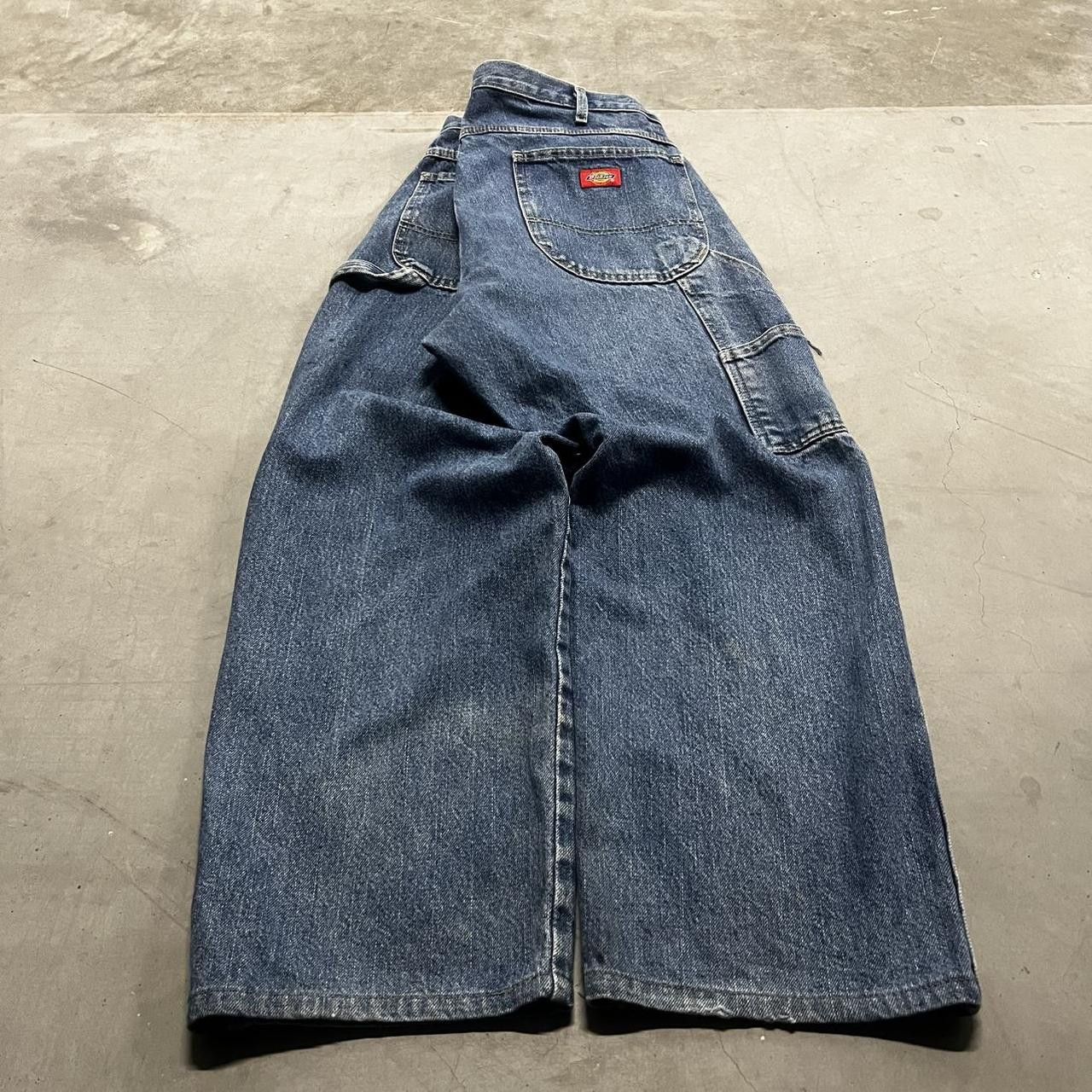 Dickies × Vintage Vintage Y2K Baggy Dickies Carpenter Medium Wash Denim Jeans! Size US 36 / EU 52 - 5 Thumbnail