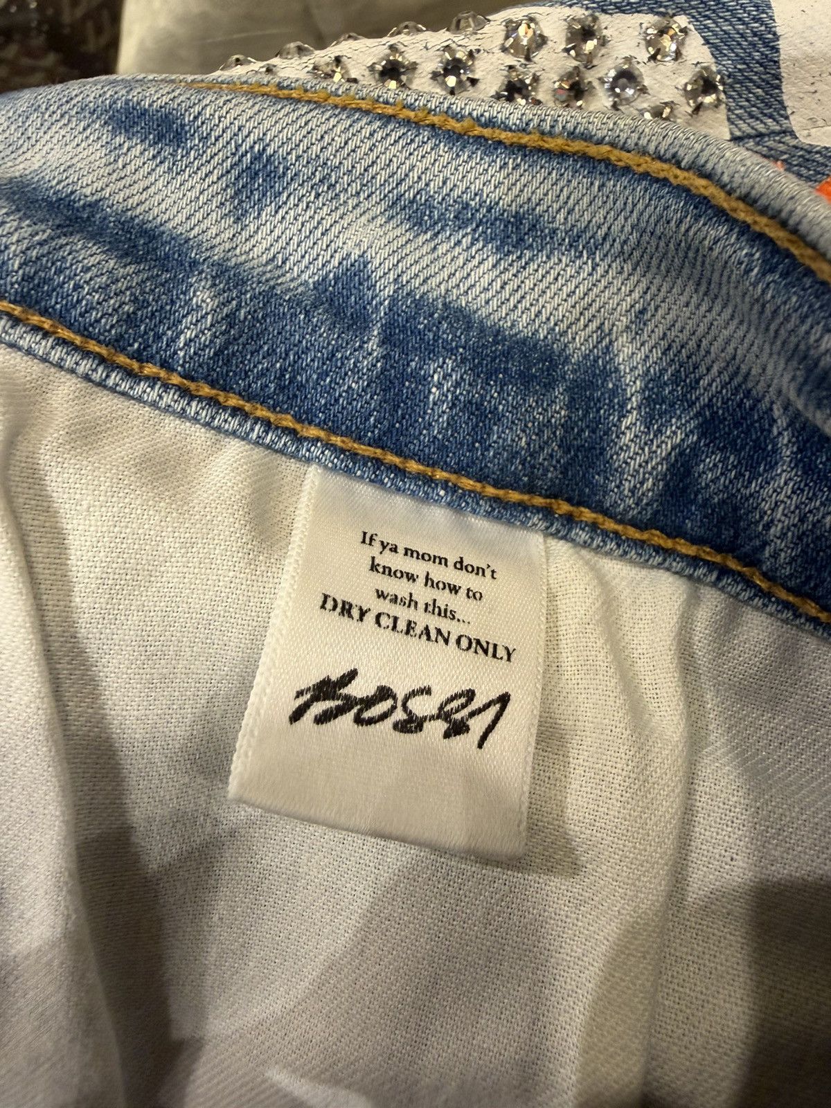Bossi Sportswear Bossi Sportswear Skull Denim Jeans Size US 36 / EU 52 - 4 Thumbnail