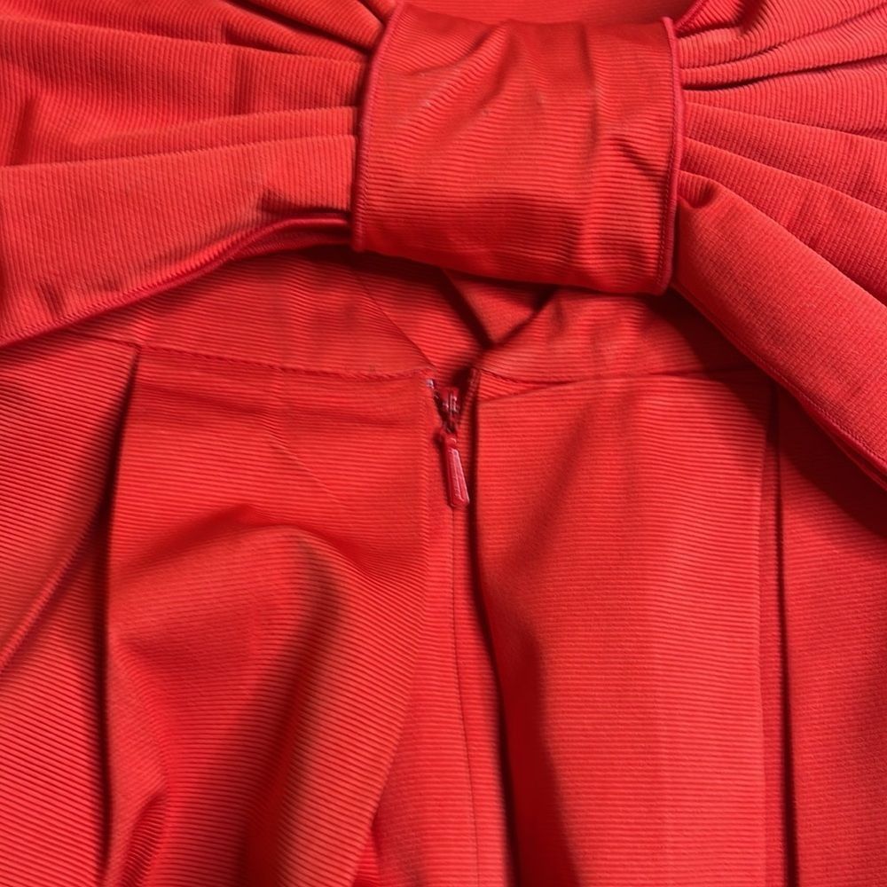 Max Mara MaxMara Red Pleated Open Back Sleeveless Mini Dress Size 8 Size M / US 6-8 / IT 42-44 - 2 Thumbnail