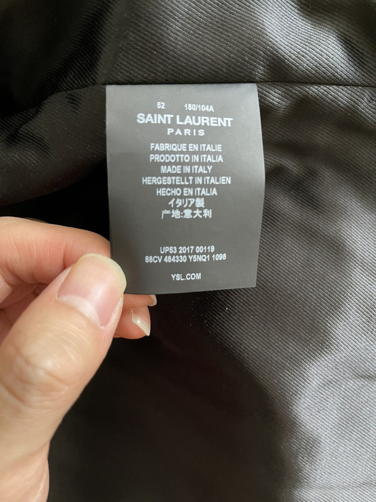 Saint Laurent Paris SLP 2017AW Blood Bust L01 Leather Jacket Size US L / EU 52-54 / 3 - 3 Thumbnail