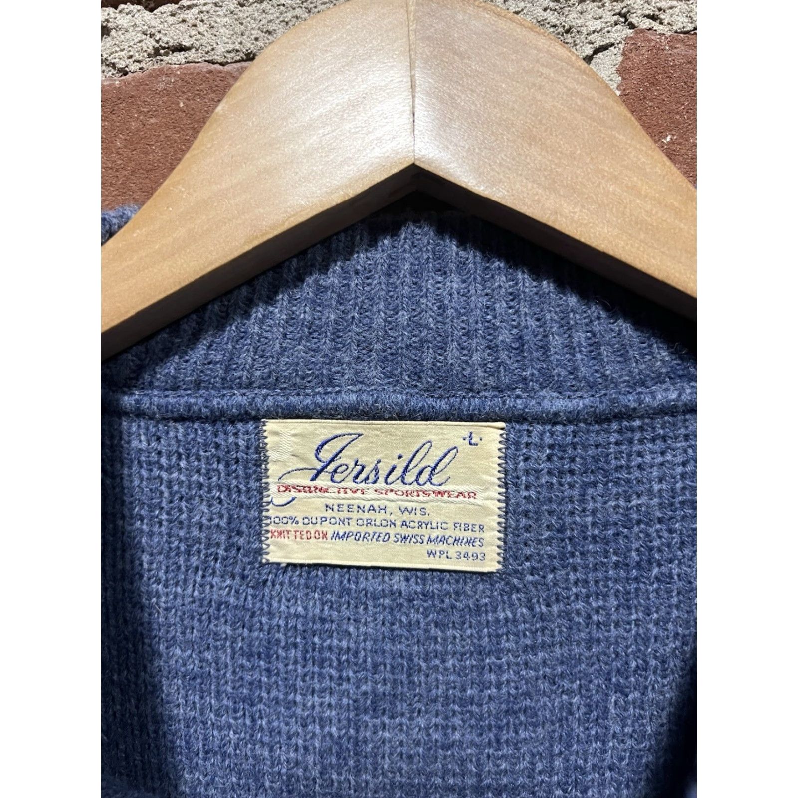 Vintage VINTAGE Jersild Sportswear Mens Blue Christmas Pattern Knit Sweatshirt Sz Large Size US L / EU 52-54 / 3 - 3 Thumbnail