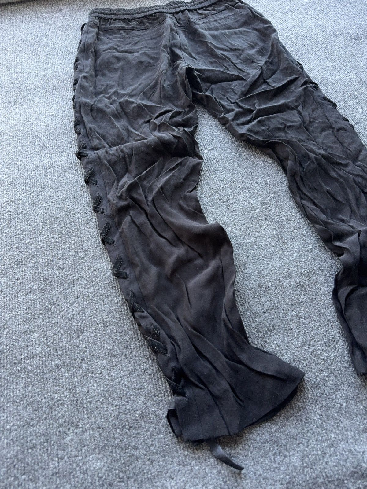 The Kooples The Kooples Sport Avant Garde Rick style Lace Up Pants XS Size 26" / US 2 / IT 38 - 11 Thumbnail