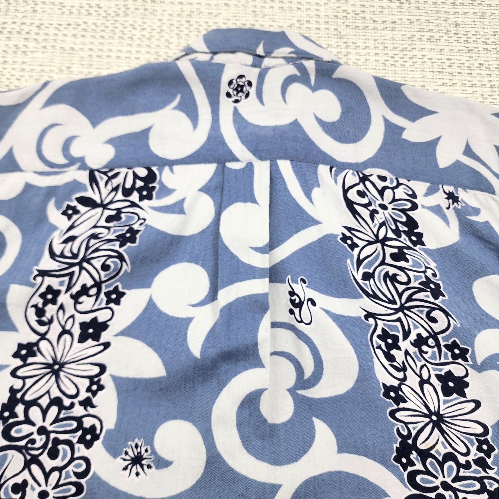 Slowear VINTAGE Colo Wear Hawaiian Shirt Mens Large Blue Aloha Camp Button Up Rayon Blend Shirt Size US L / EU 52-54 / 3 - 6 Thumbnail