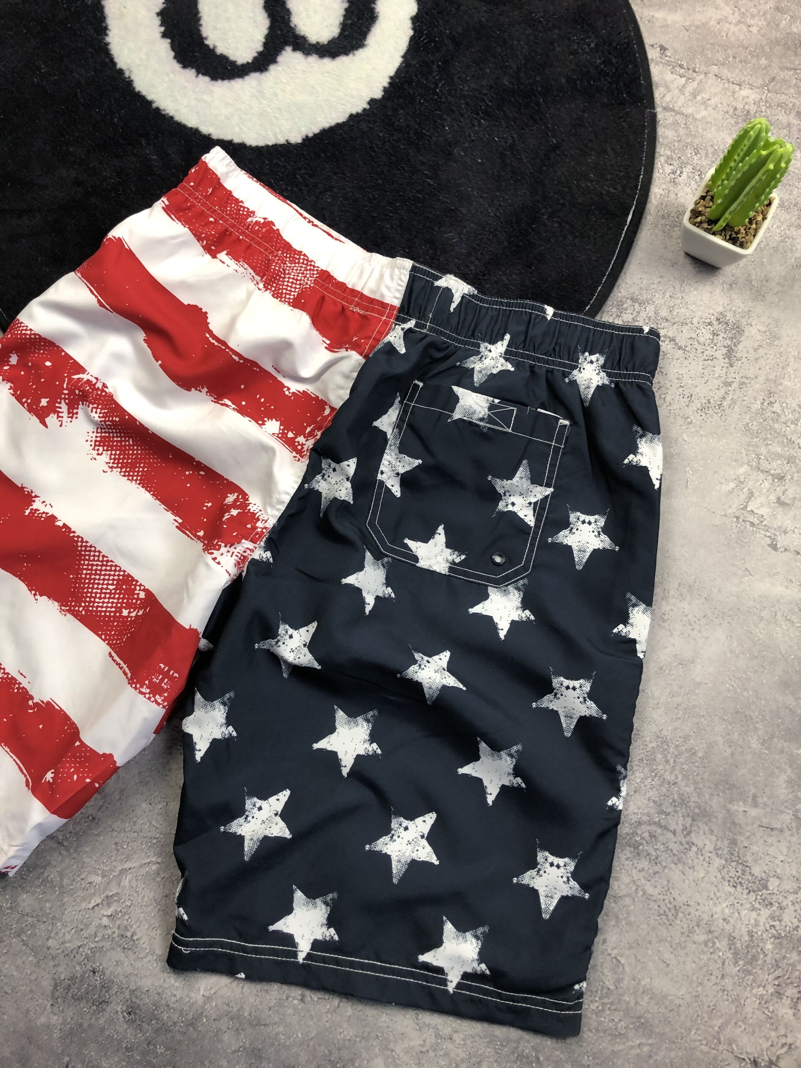 Other AMERICAN FLAG Style Big Logo Hype Streetwear Y2k Swim Shorts Size US 32 / EU 48 - 10 Thumbnail