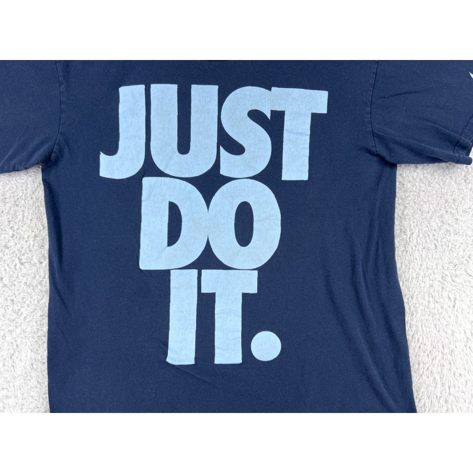 Nike Nike Shirt Mens M Blue Just Do It Swoosh Short Sleeve Crew Neck Dri-Fit Logo Sports 90s Football Baseball Basketball Size US M / EU 48-50 / 2 - 3 Thumbnail