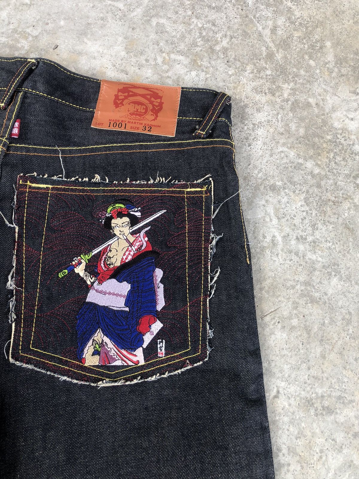 RMC Jeans Red Monkey Company Embroidered Jeans Size US 32 / EU 48 - 21 Thumbnail