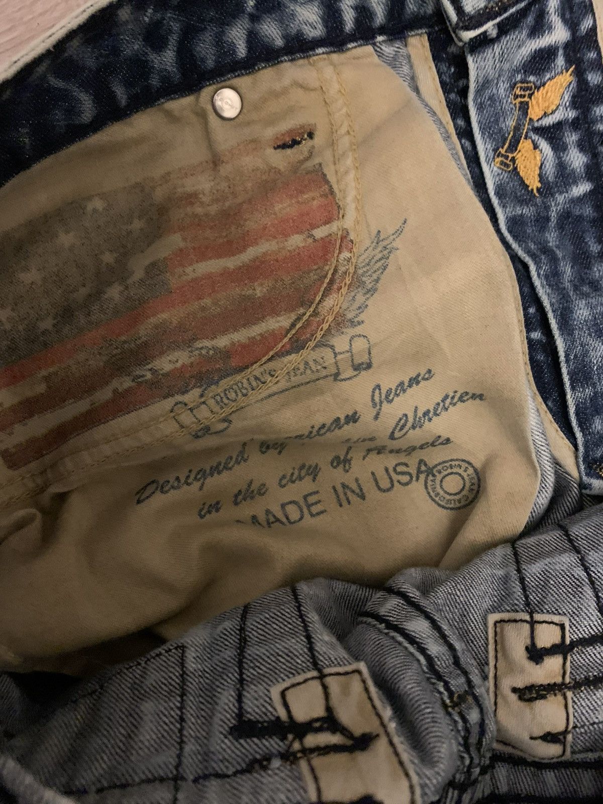 Robins Jeans *RARE* Robins Jeans W38 striped Silver Diamnods Size US 38 / EU 54 - 6 Thumbnail