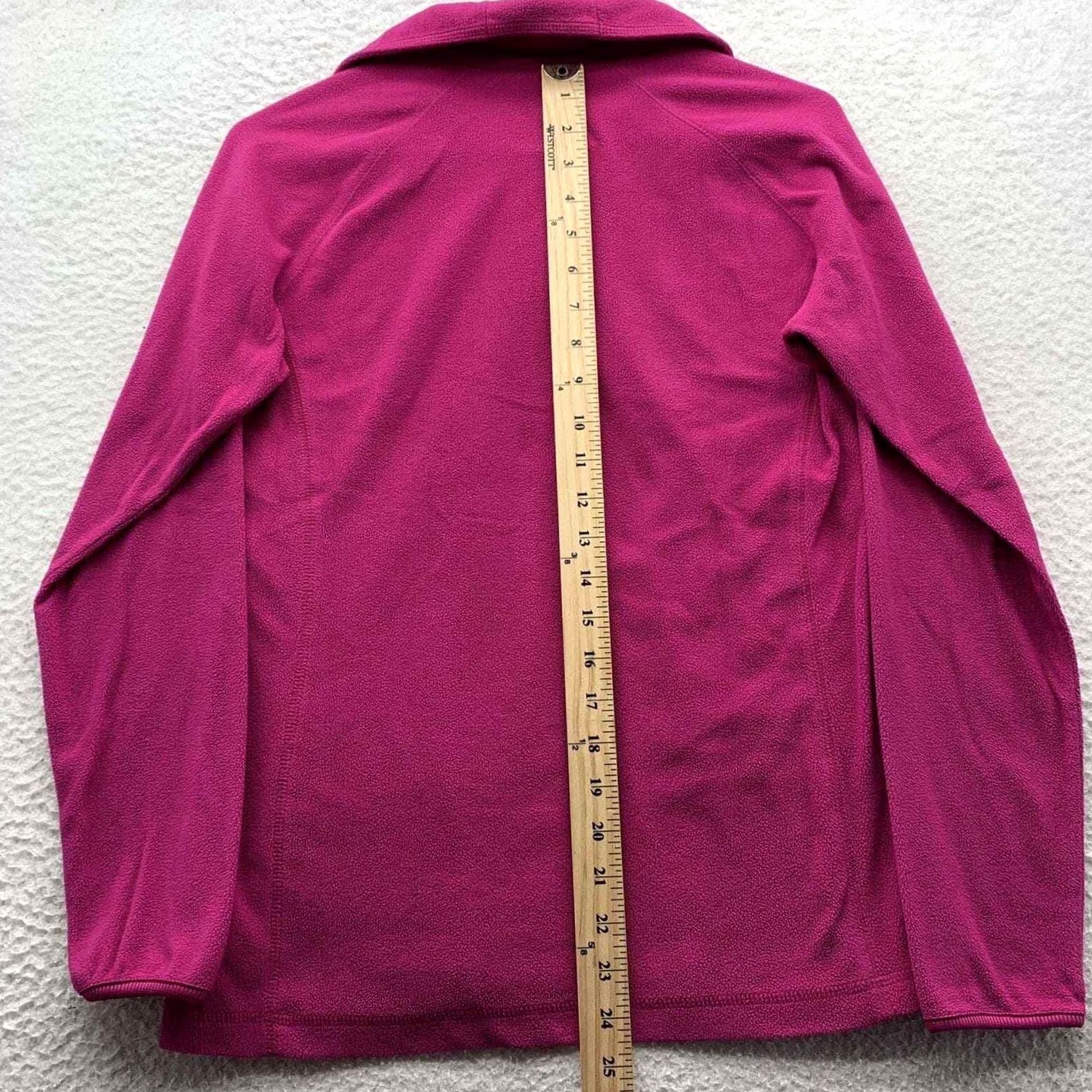 Pinko Columbia Fleece Jacket Womens Medium M Pink 1/4 Zip Lightweight Hiking Size M / US 6-8 / IT 42-44 - 5 Thumbnail