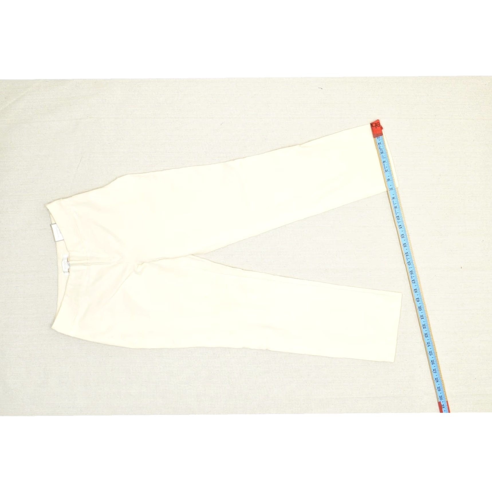 Vintage Chico's Getaway Side Zip Pants Women's 0 Regular Antique Ivory Cotton Blend Slim Pants Size 25" / US 0 / IT 36 - 5 Thumbnail