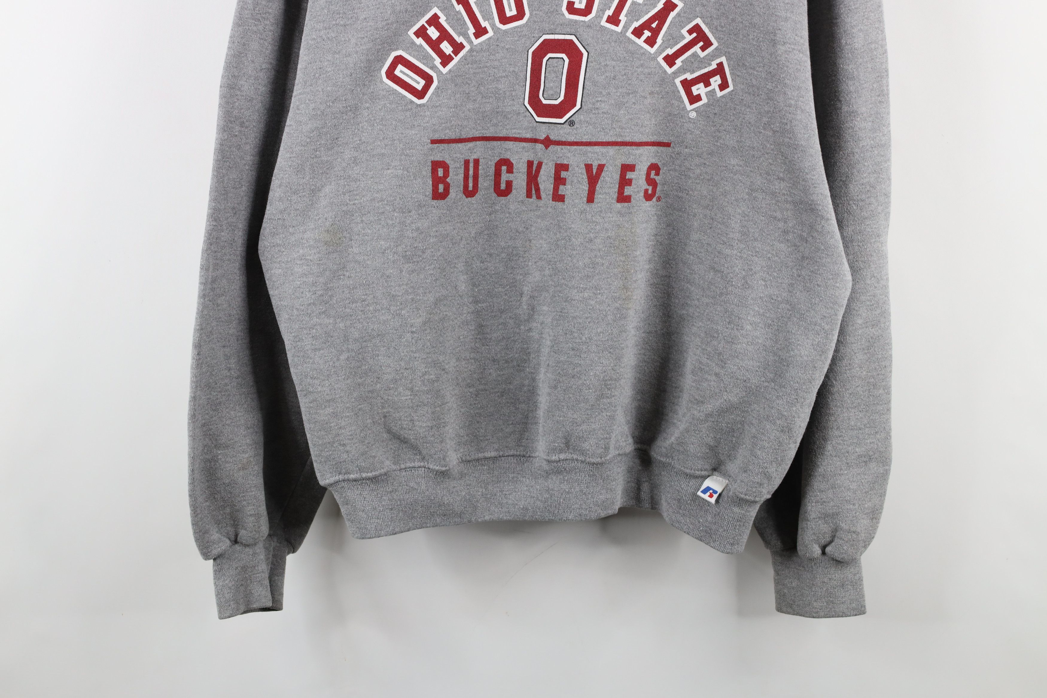 Russell Athletic × Vintage Vintage 90s Russell Athletic Ohio University Sweatshirt Size US L / EU 52-54 / 3 - 3 Thumbnail