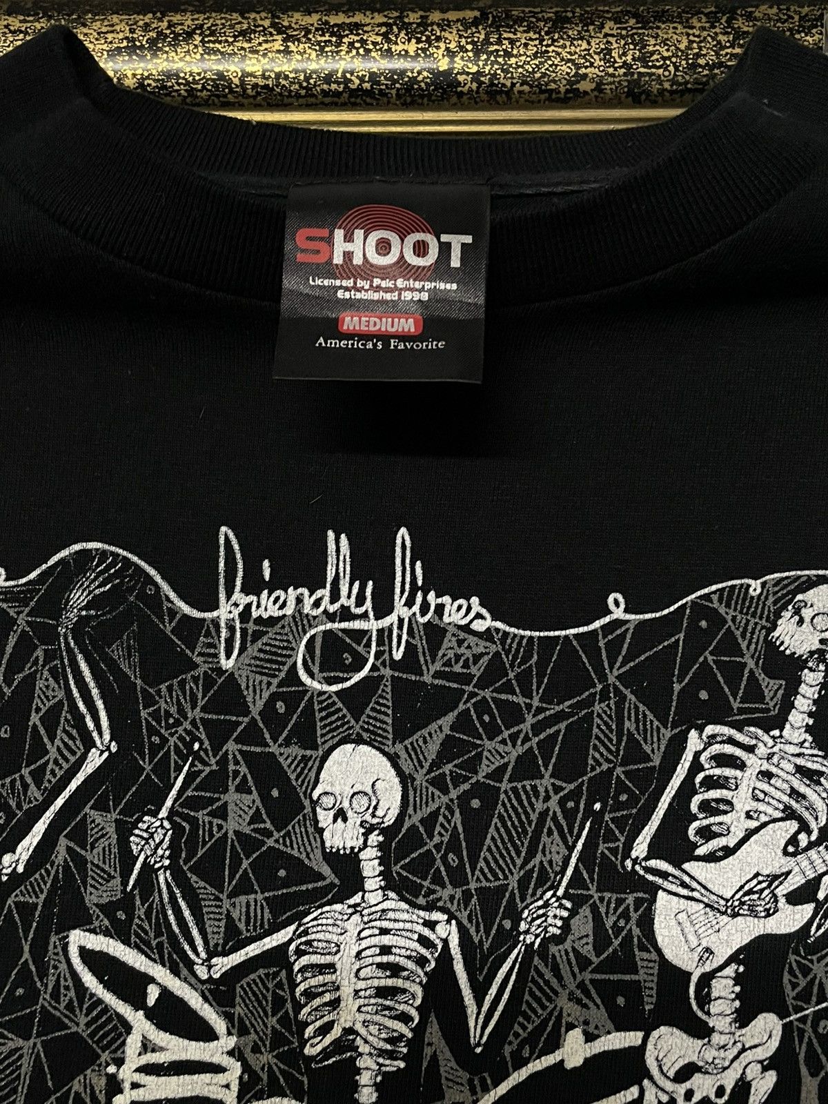 Band Tees Vintage Original Friendly Fires Skeleton Indie Rock Band Size US M / EU 48-50 / 2 - 9 Thumbnail