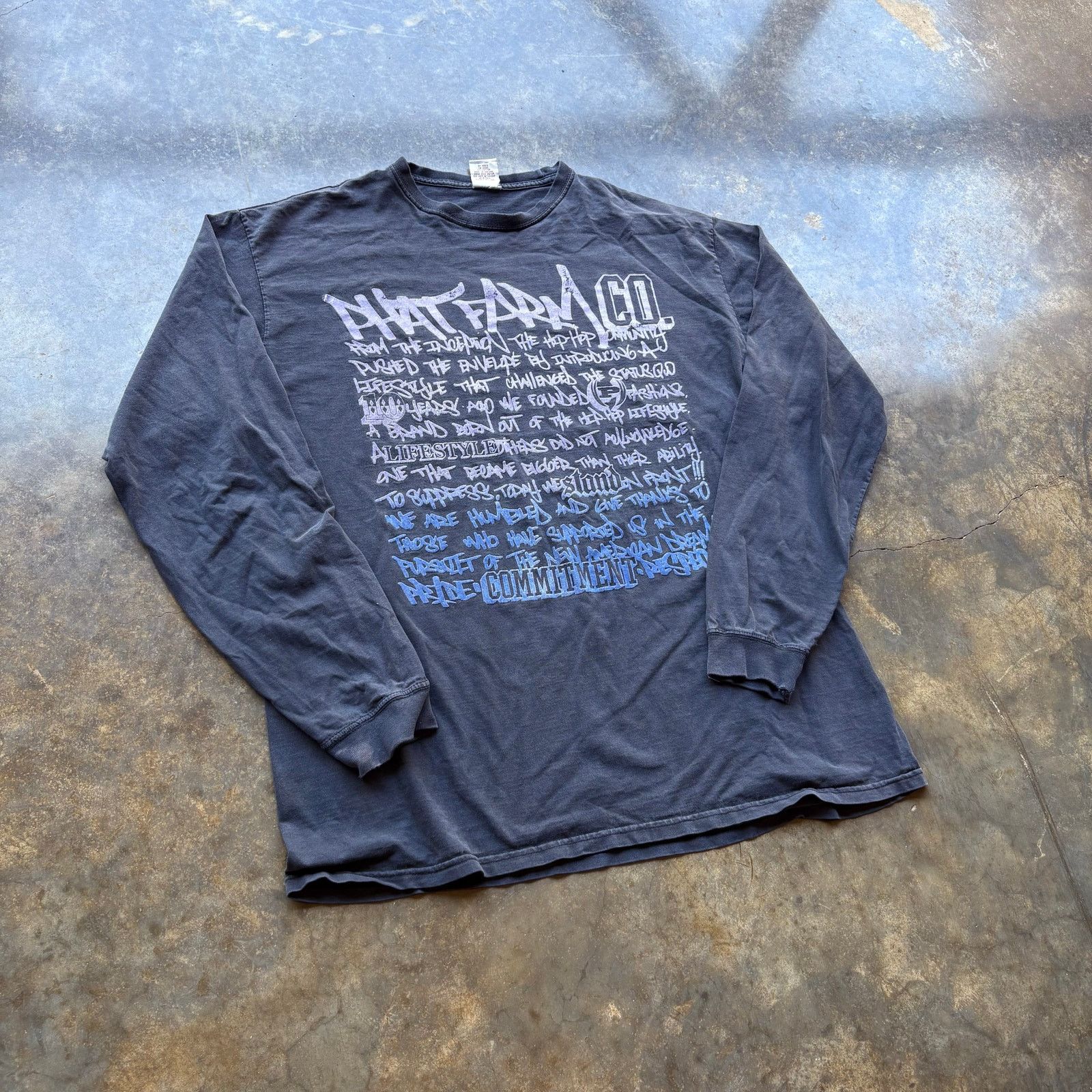 Phat Farm Late 90s Faded Phat Farm T-shirt Size US XXL / EU 58 / 5 - 2 Thumbnail
