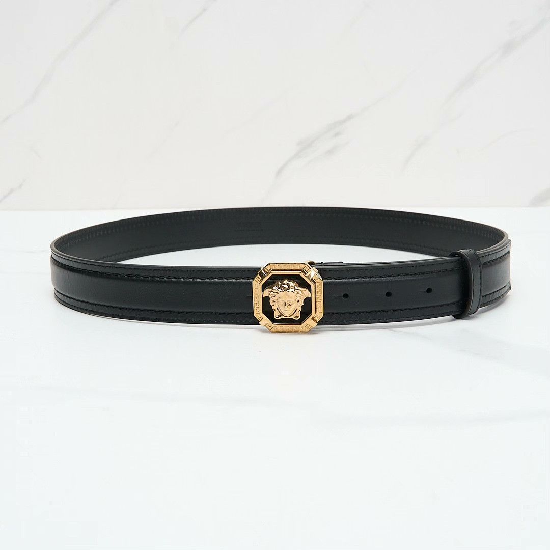 Versace Versace Men's Medusa Embossed Belt Size ONE SIZE - 1 Thumbnail