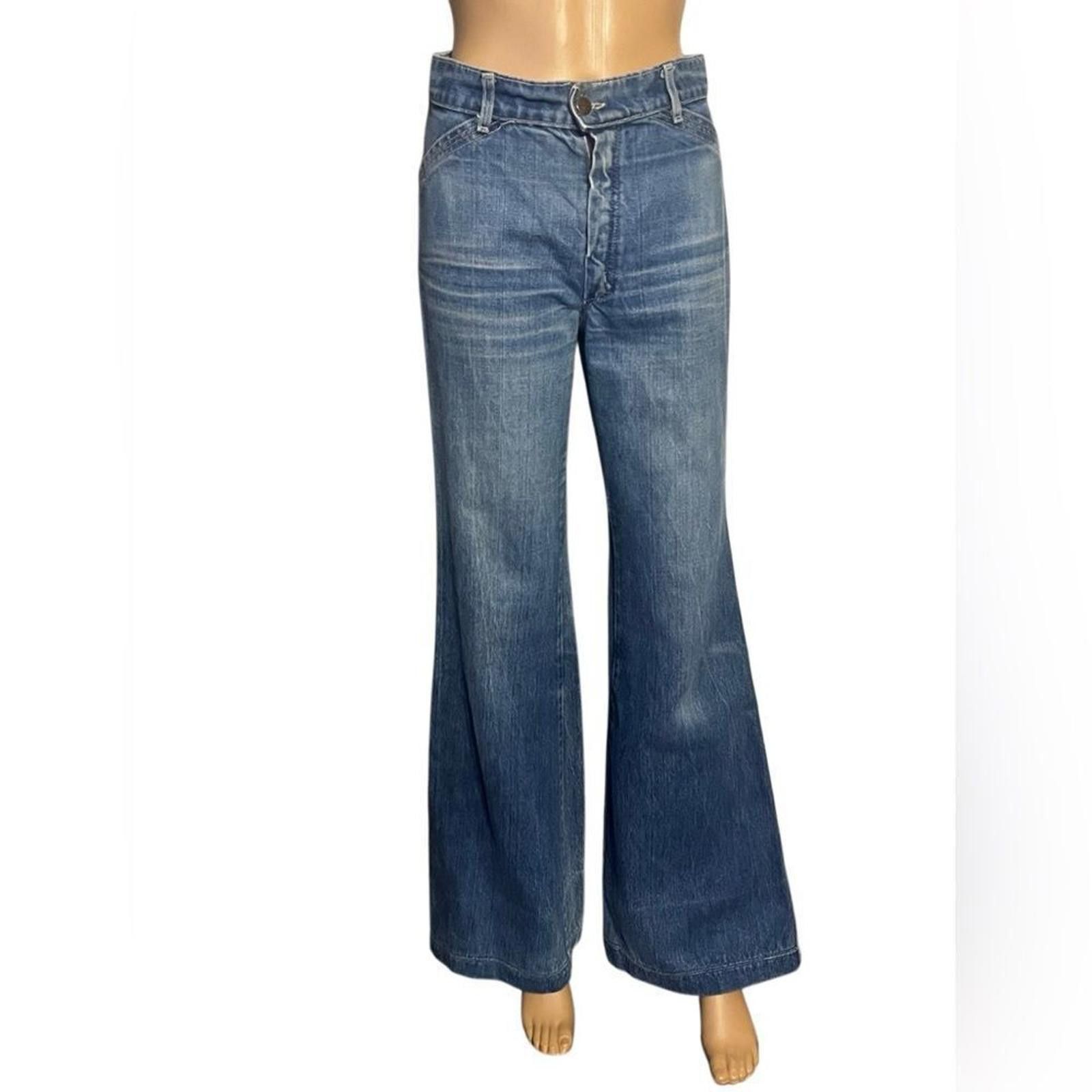Other Germany made 1970s jeans Women's Wide-Leg Flare Jeans small Size 28" / US 6 / IT 42 - 1 Thumbnail