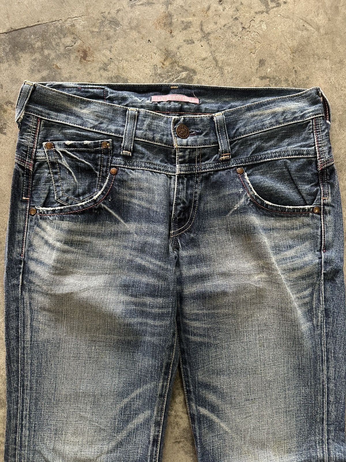 Levi's Levis Lady Style Mudwash Bootcut Flared Jeans Size 32" / US 10 / IT 46 - 2 Thumbnail