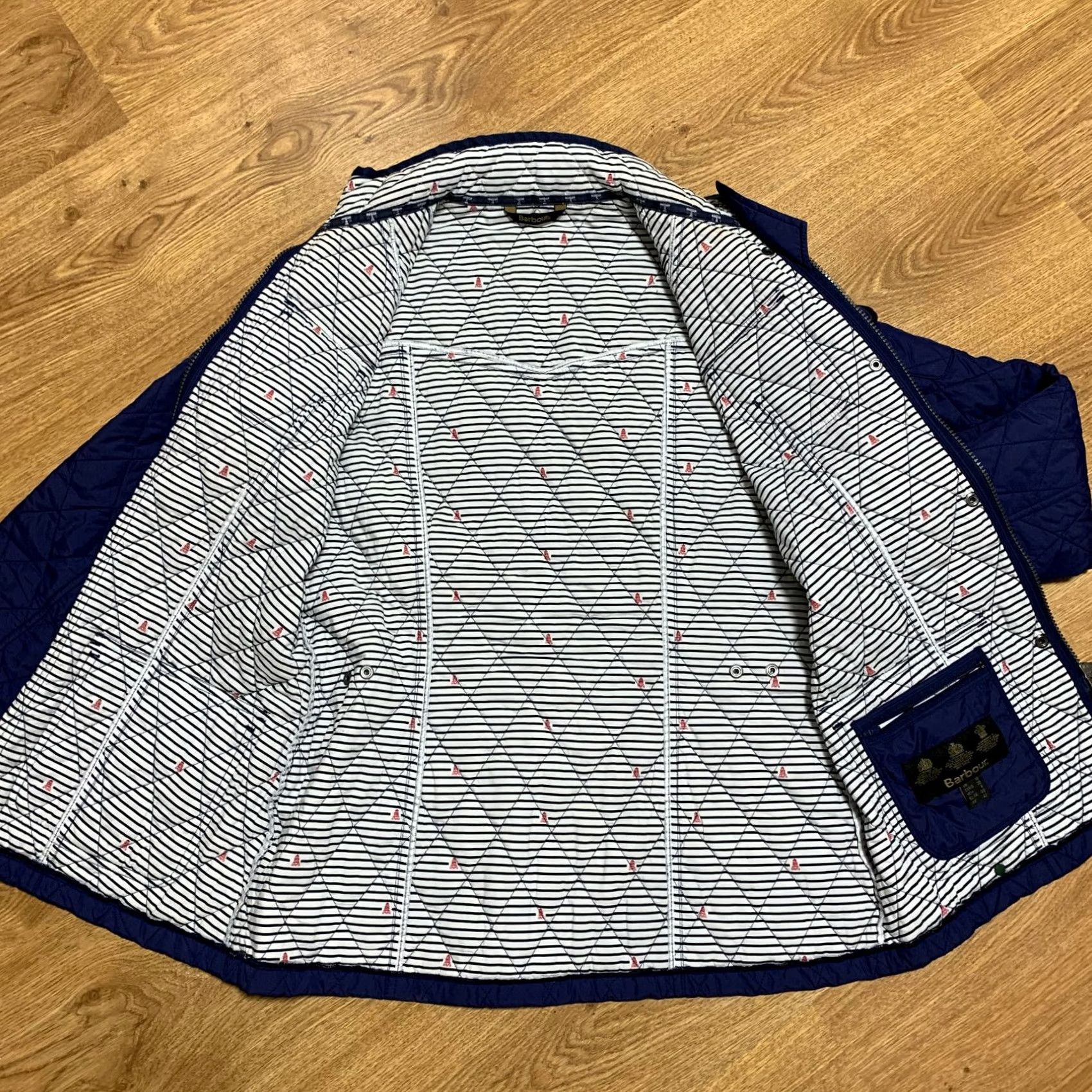 Barbour Barbour Jacket Womens M Blue Buryhead Quilted Size USA Size M / US 6-8 / IT 42-44 - 2 Thumbnail