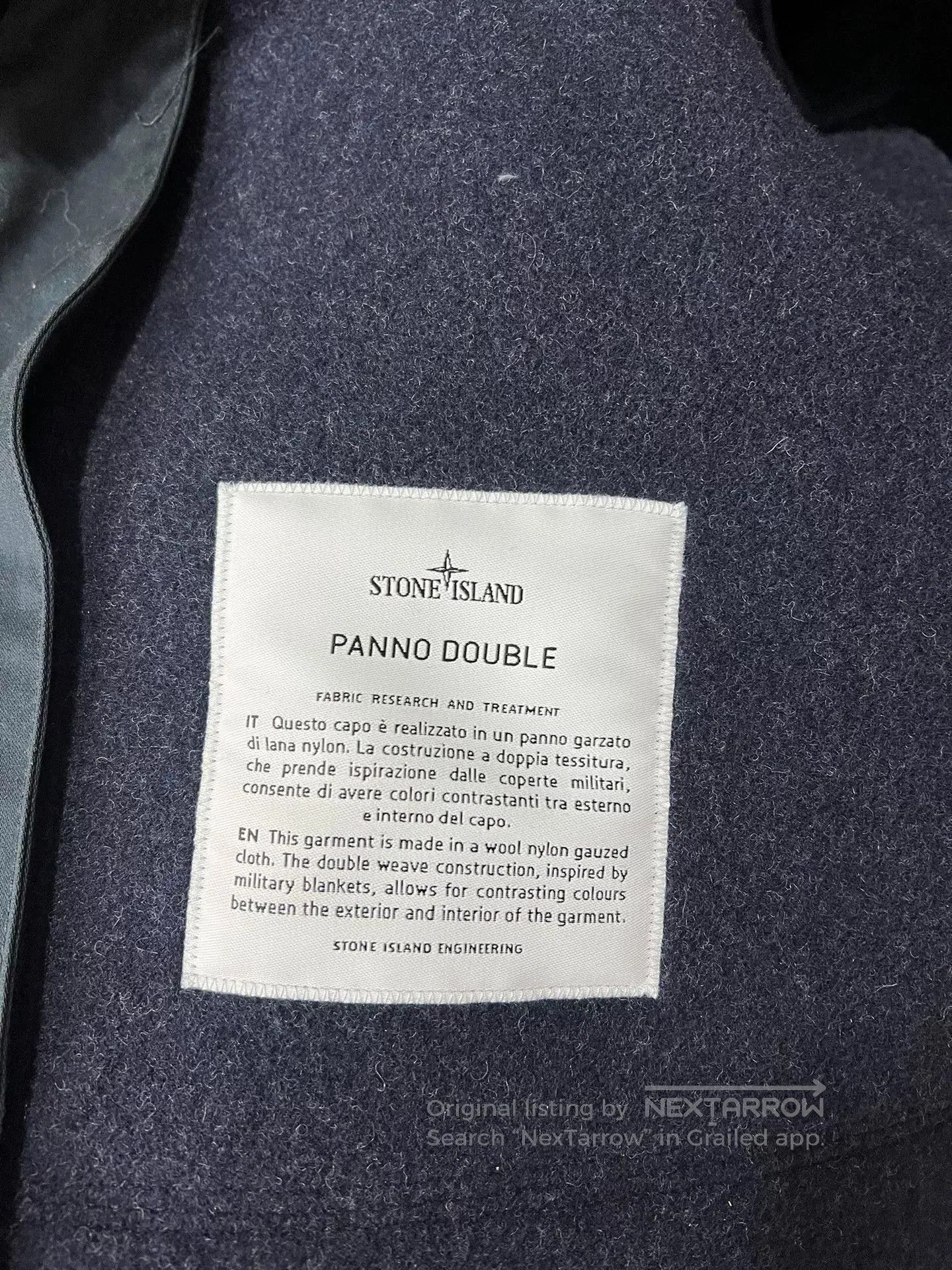 Stone Island wool nylon stand collar jacket. Size US XL / EU 56 / 4 - 4 Thumbnail