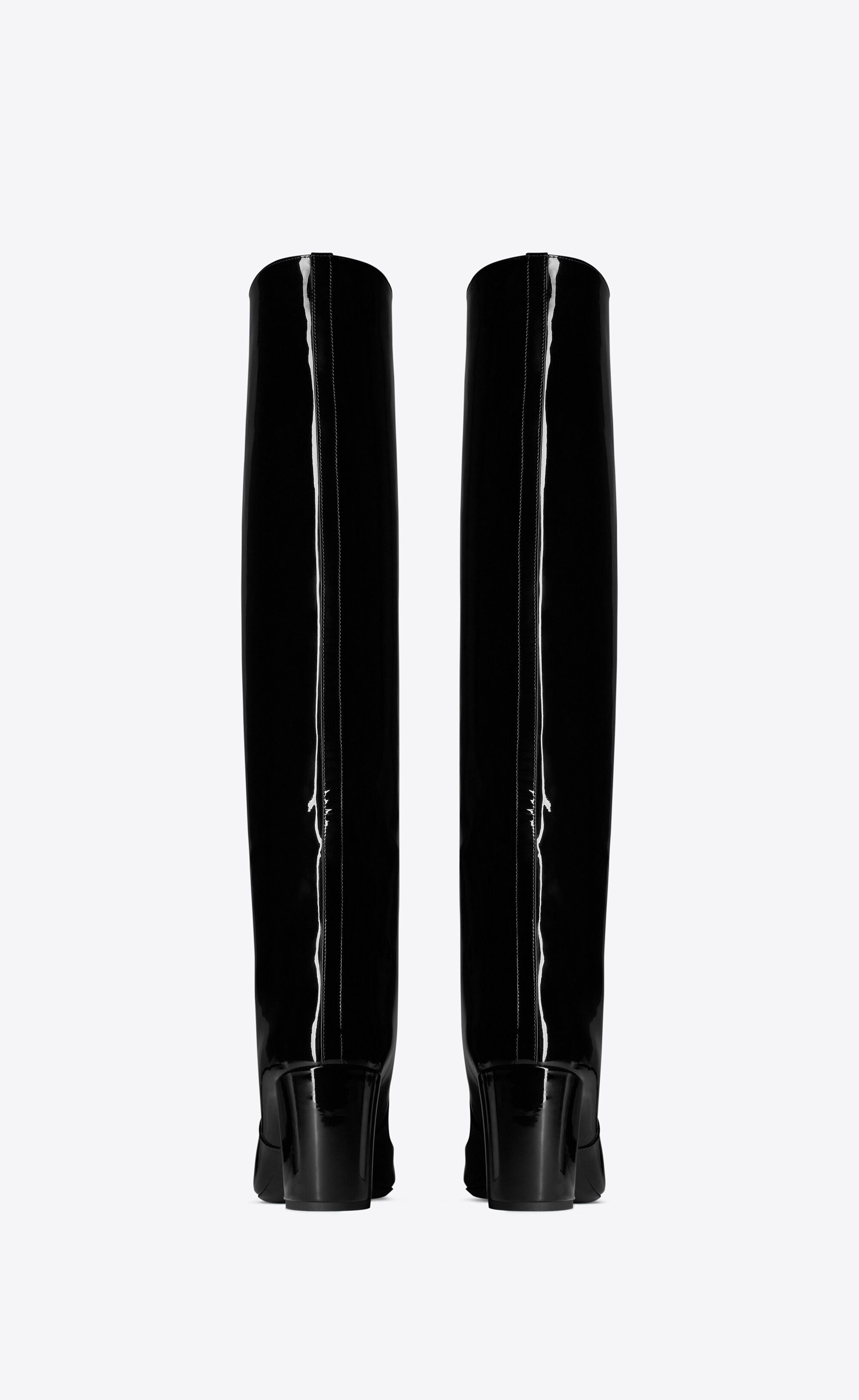 Saint Laurent Paris oc11z1125 Who Boots in Patent Leather in Black Size US 7.5 / IT 37.5 - 3 Thumbnail