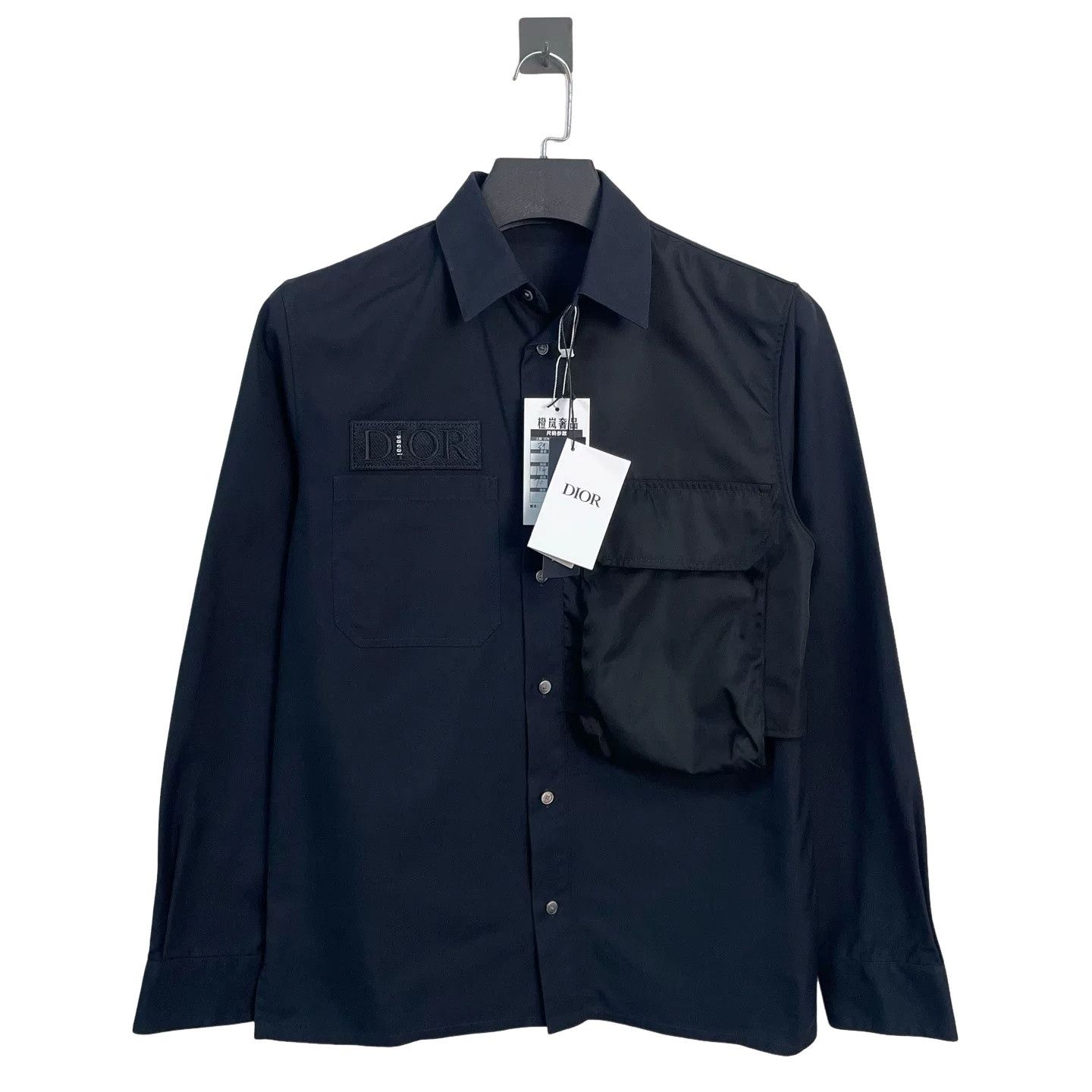 Dior Dior x Sacai Embroidered Logo Shirt Size M Size US M / EU 48-50 / 2 - 1 Thumbnail