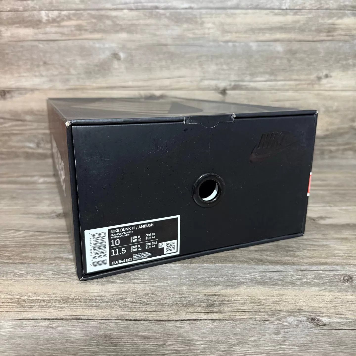 は Nike Dunk x Ambush Black 44 (CU7544-001) 98New