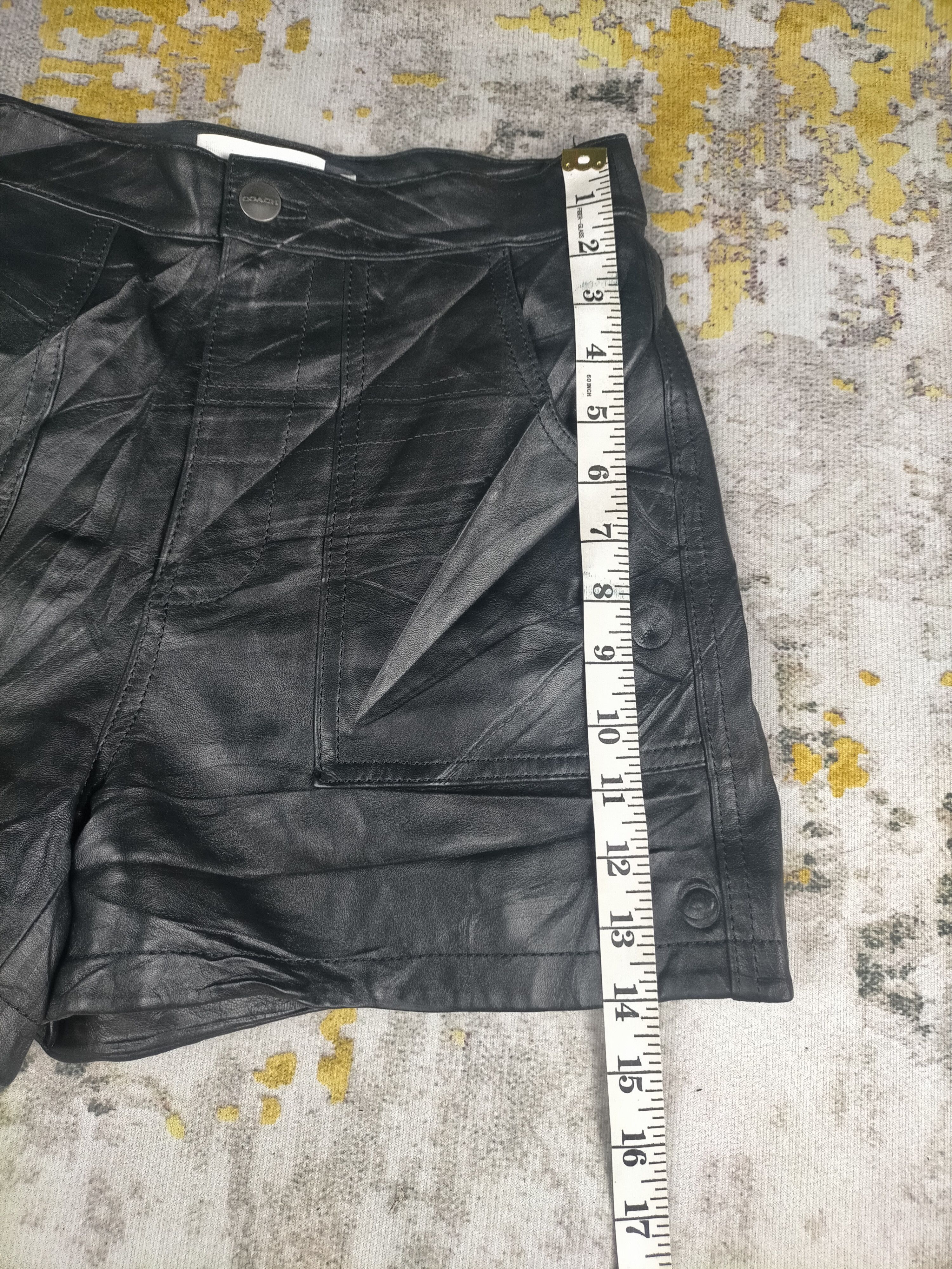 Coach Coach Lamb Leather Mini Skirt Size 26" / US 2 / IT 38 - 8 Thumbnail