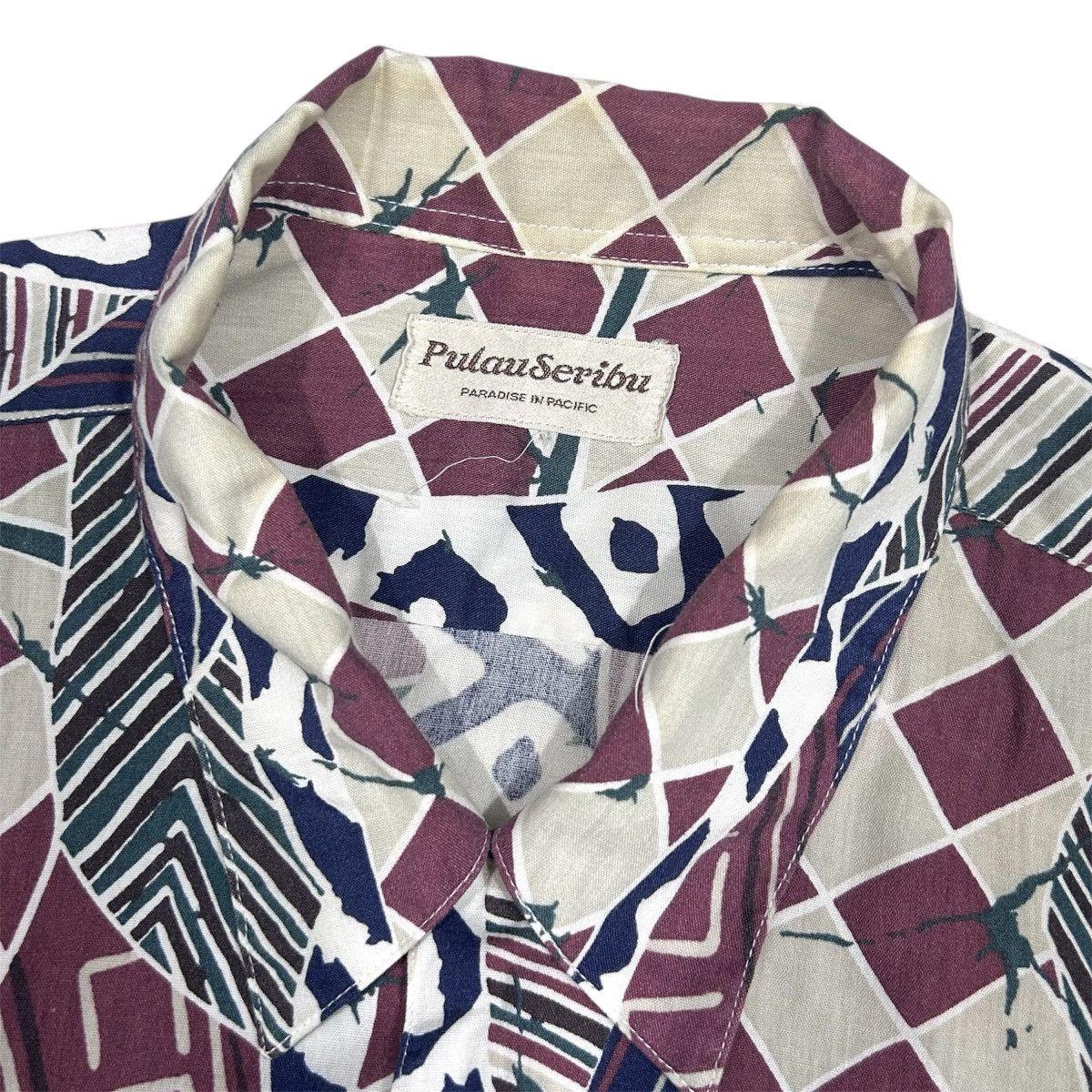 Other Pulau Seribu Pacific Abstract Tribal Geometric Hawaii Shirt Size US XL / EU 56 / 4 - 3 Thumbnail
