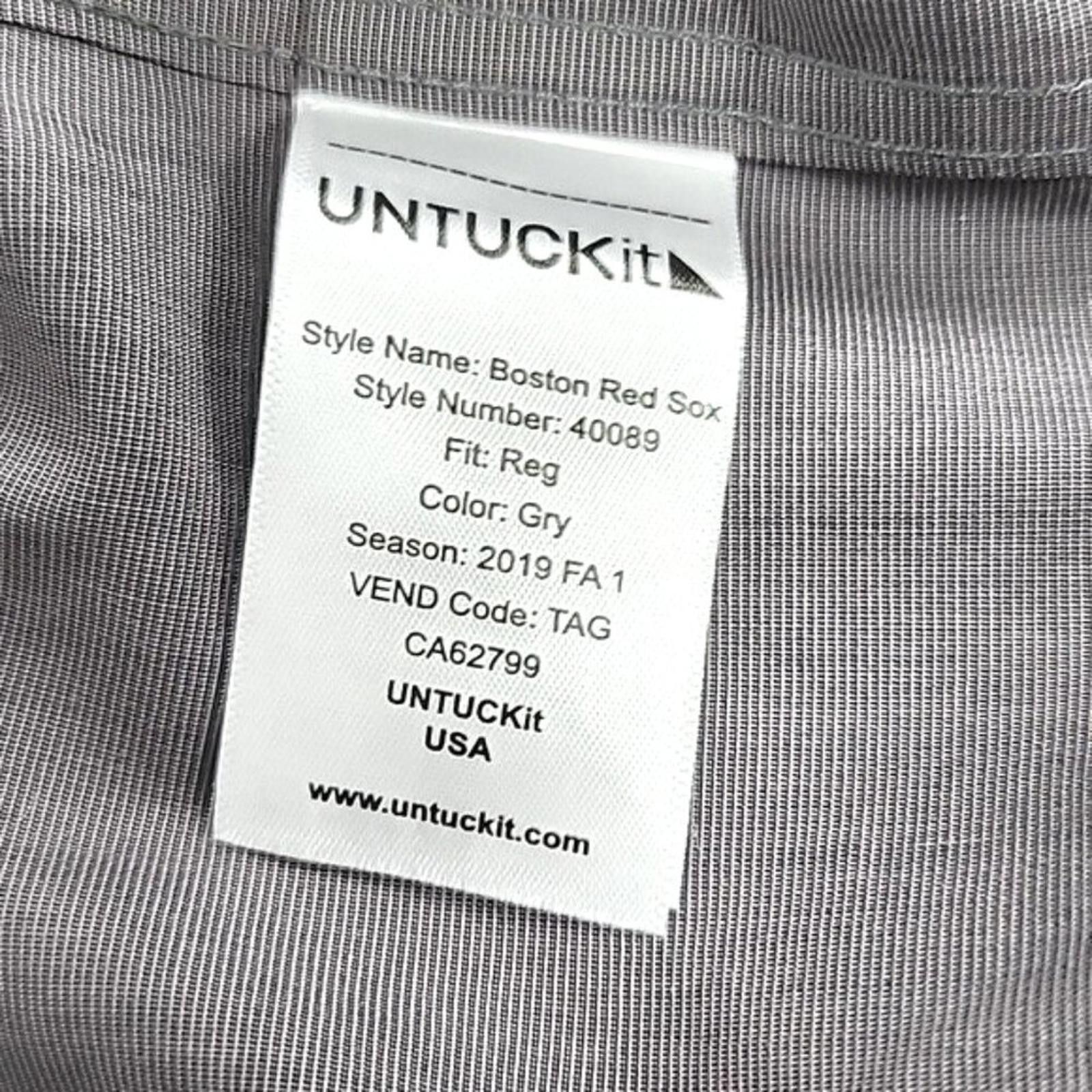 UNTUCKit UNTUCKit Charcoal Dress Shirt Size 44R - 5 Thumbnail