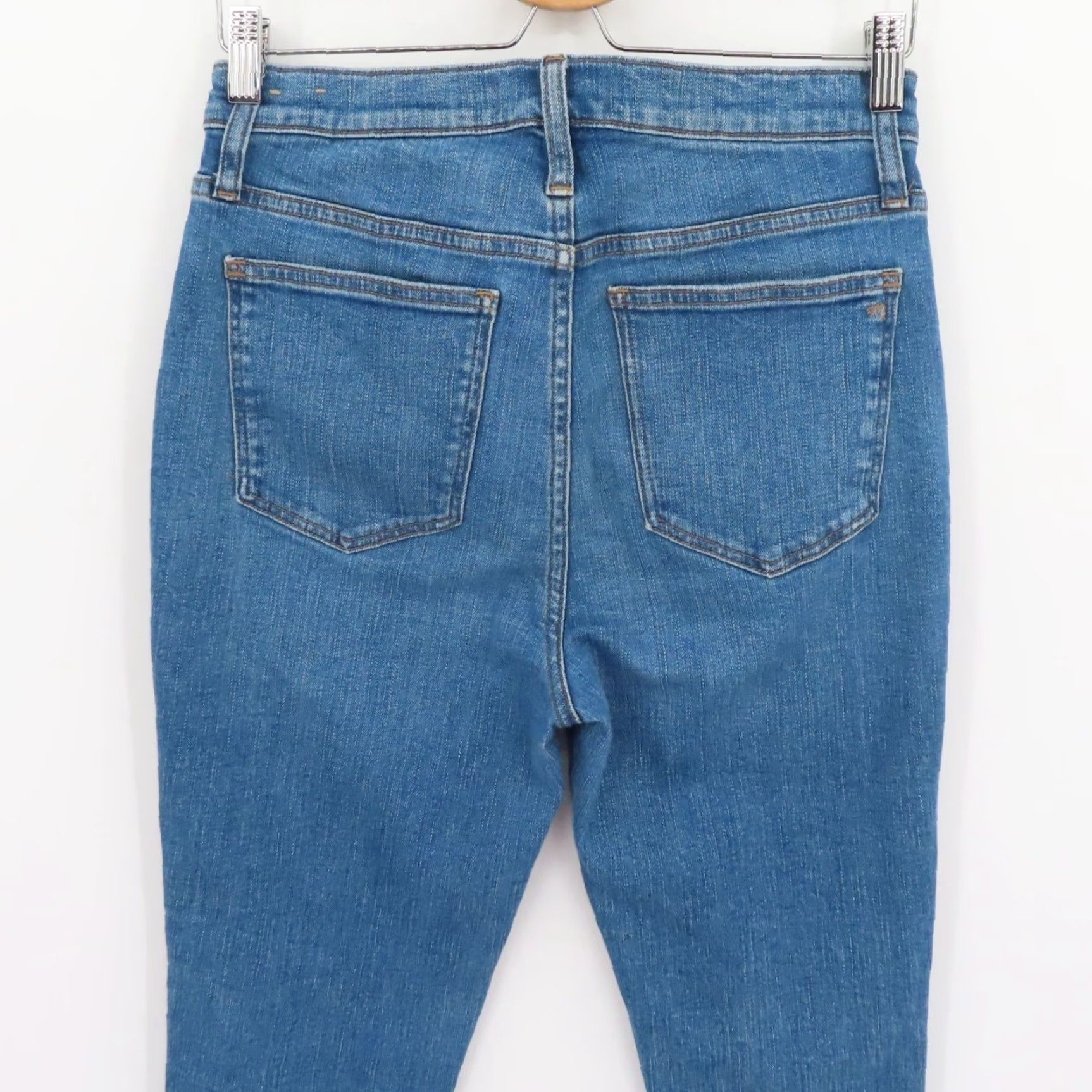 Madewell Madewell Jeans Womens 30 High Rise Skinny Distressed Blue Denim Cotton 5-Pocket Size 30" / US 8 / IT 44 - 5 Thumbnail