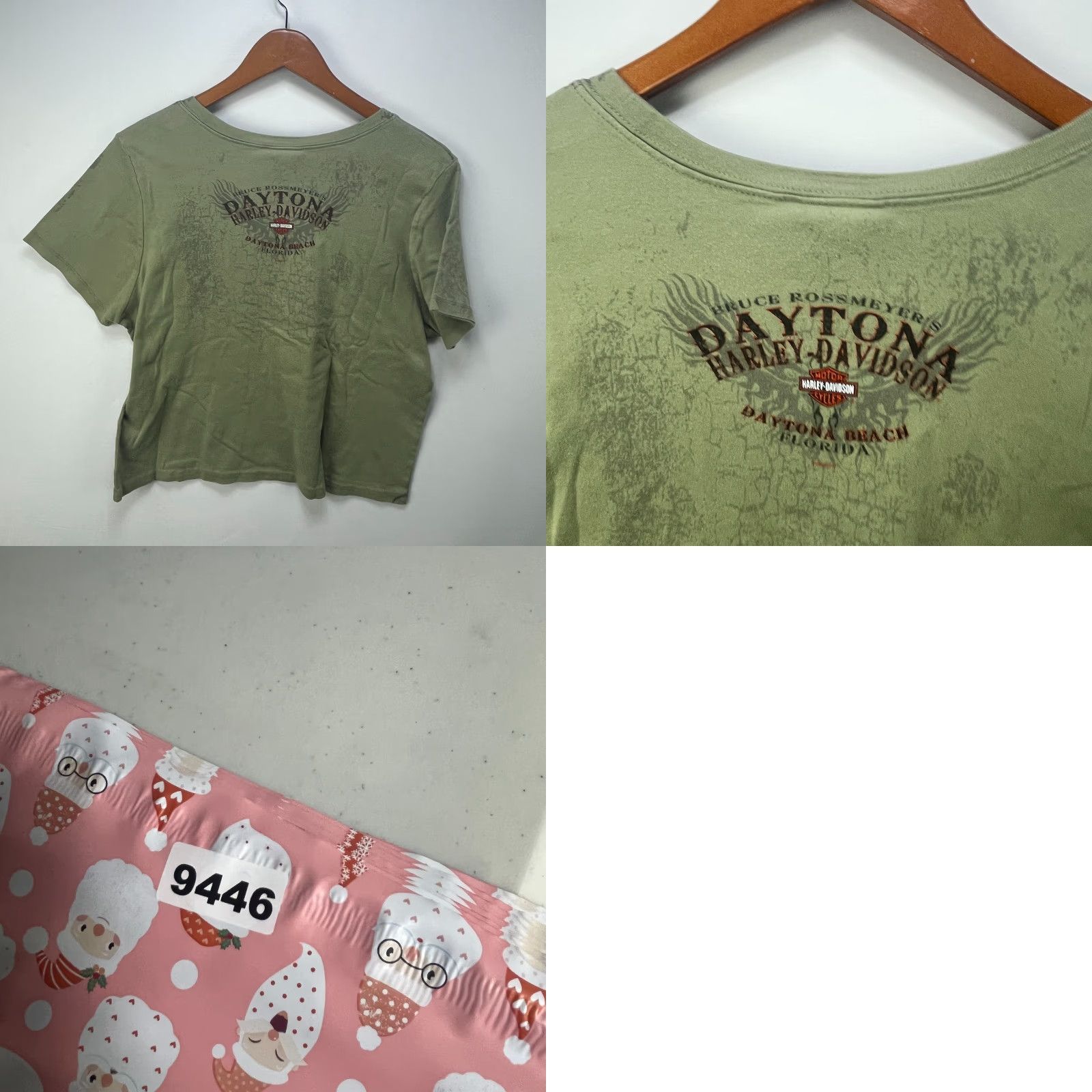 Harley Davidson VINTAGE Harley-Davidson T-Shirt Womens 2XL Green Cotton Short Sleeve Crew Neck 2XL Harley-Davidson Shirt Womens 2000s 90s May vary flaws Size XXL / US 16-18 / IT 52-54 - 8 Thumbnail