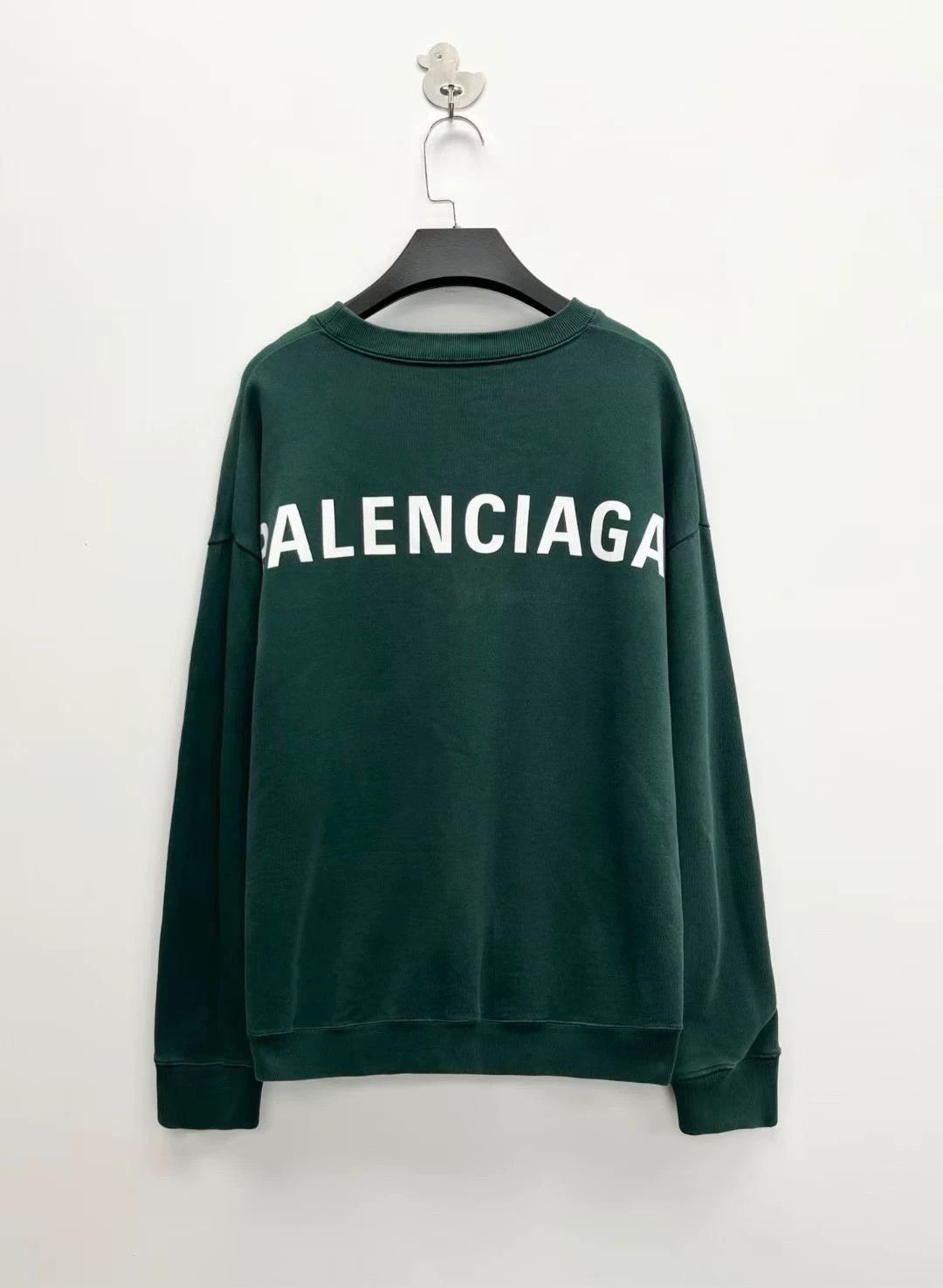 Balenciaga Balenciaga Distressed Logo Green Sweatshirt - dmc Size US L / EU 52-54 / 3 - 1 Thumbnail