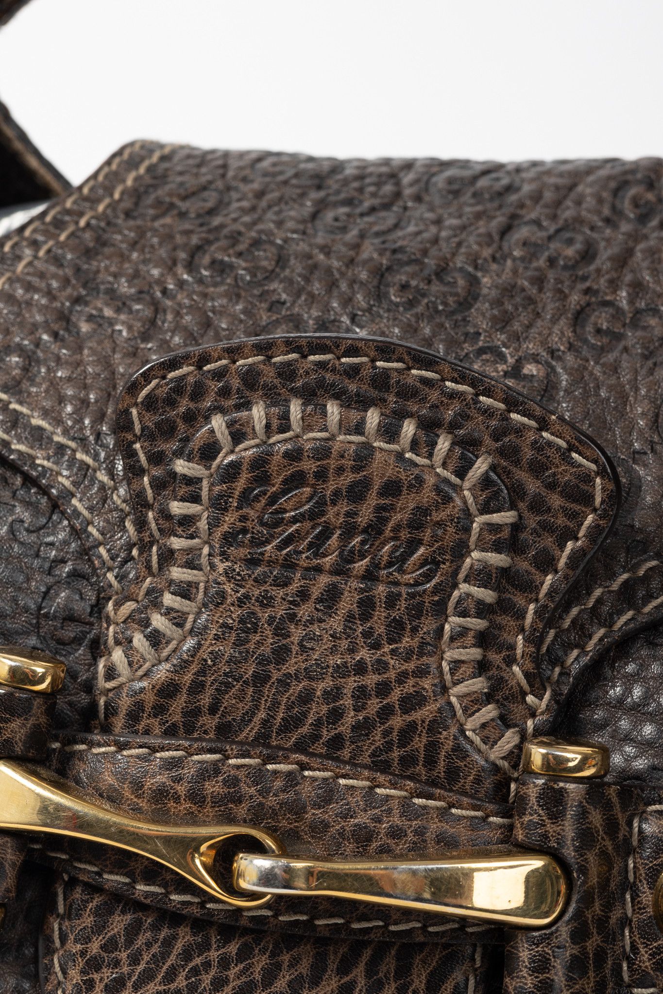 Gucci Gucci New Pelham Brown Guccissima Leather Large Shoulder Bag Size ONE SIZE - 10 Thumbnail