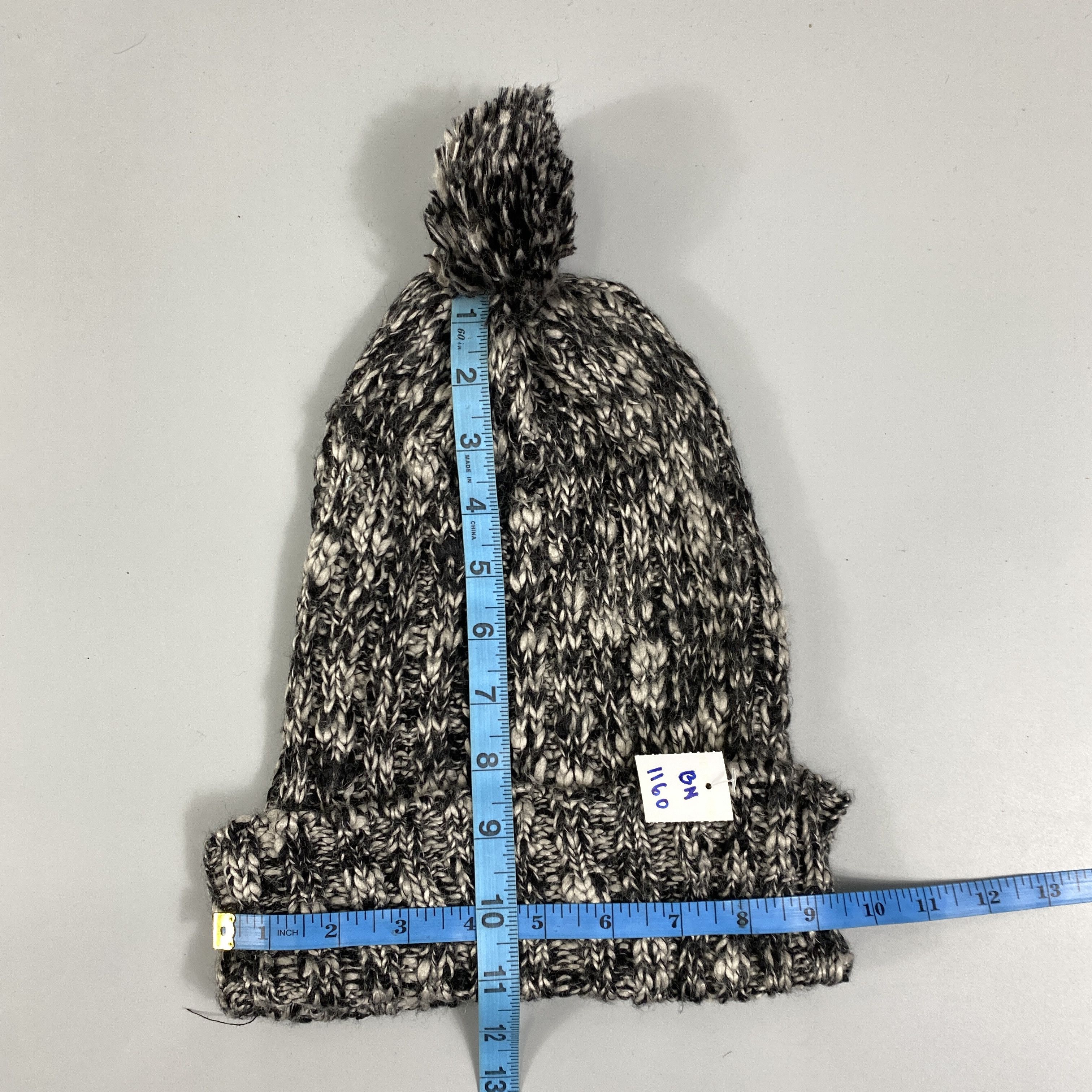 Japanese Brand Knit Snow Cap Beanie Hat With Pom Pom -BN1160 Size ONE SIZE - 5 Thumbnail