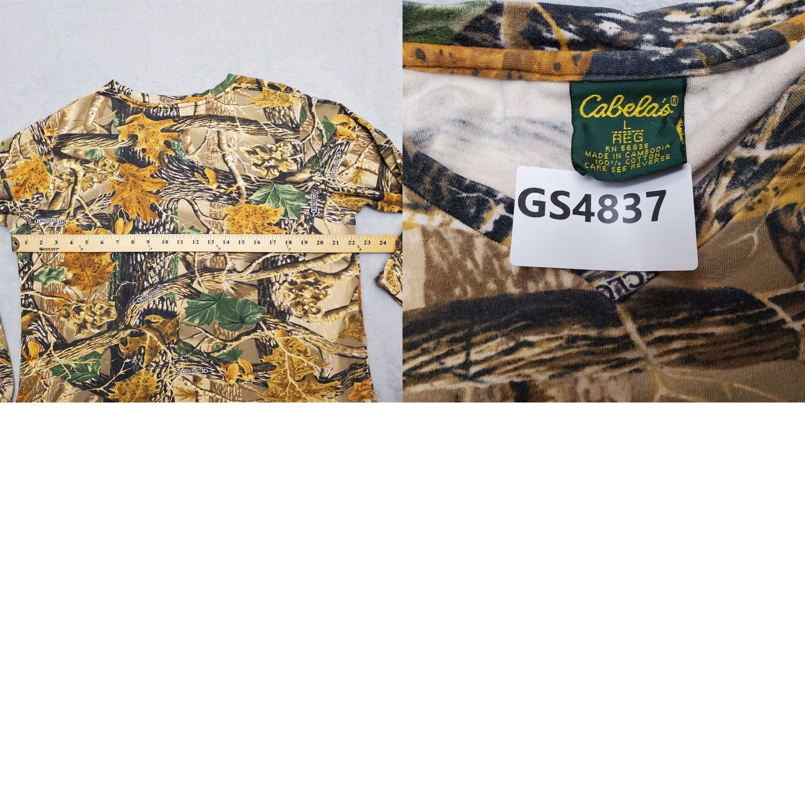 Vintage Vintgage Cabelas Shirt Women L Brown Green Camo Long Sleeve Tee Seclusion 3D Tee Size L / US 10 / IT 46 - 8 Thumbnail