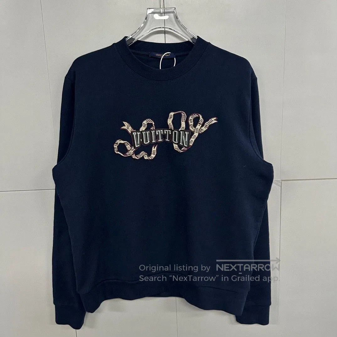 Louis Vuitton louis vuitton embroidery sweatshirt with ribbons. Size US M / EU 48-50 / 2 - 1 Thumbnail