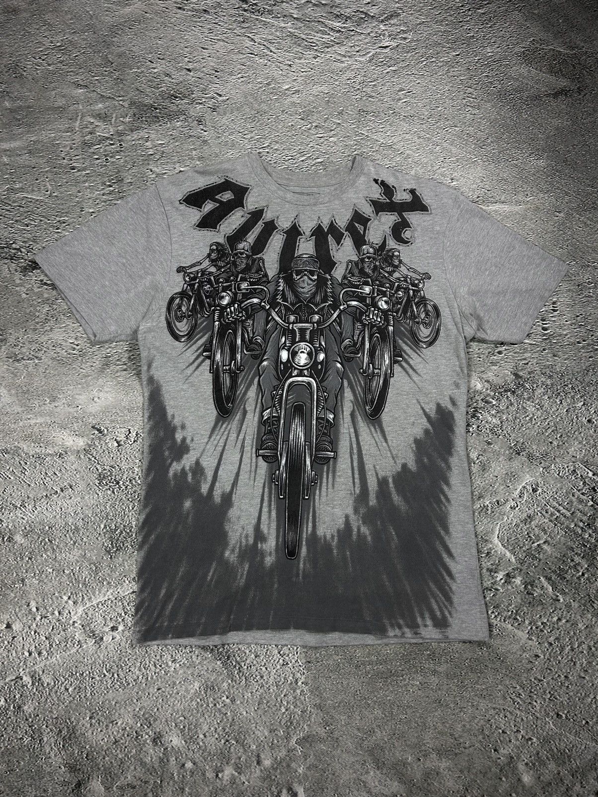 Avirex Avirex vintage T-Shirt grey Y2K skeleton motorbike racing Size US L / EU 52-54 / 3 - 1 Thumbnail