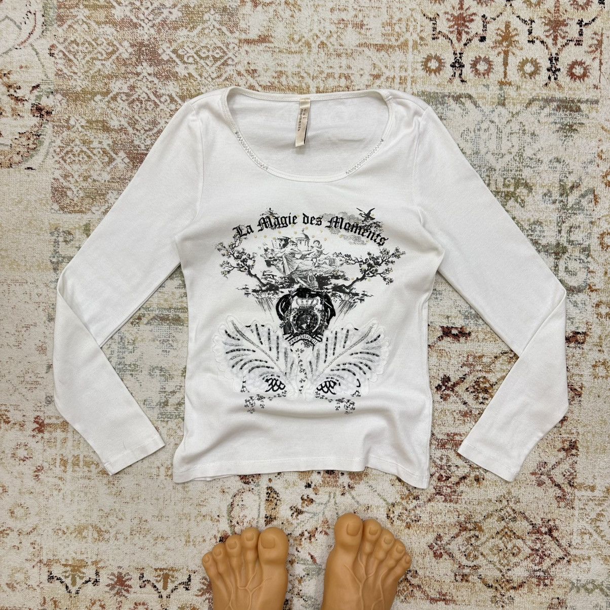 Japanese Brand × Vintage Vintage Japanese Style Oui Moments Long-sleeve T-shirts Size S / US 4 / IT 40 - 1 Thumbnail