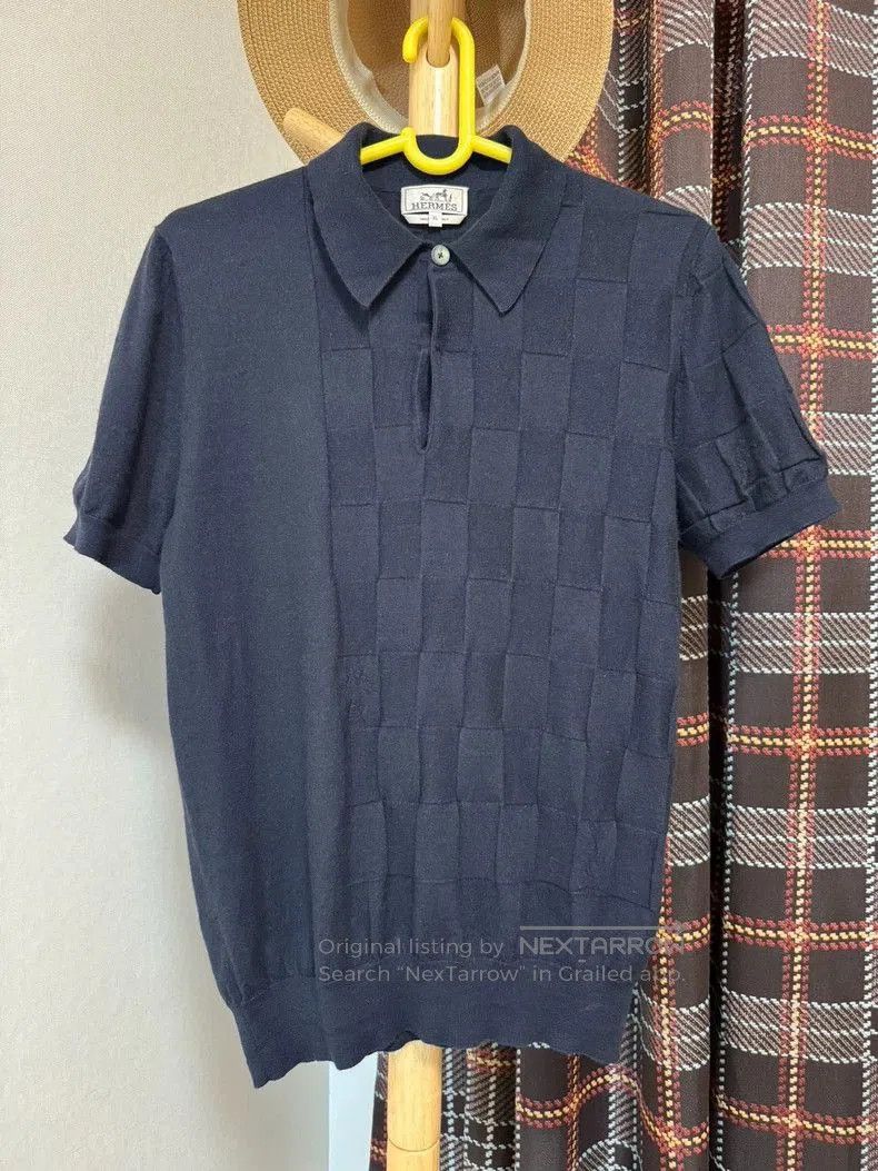 Hermes Hermes Cashmere Short Sleeve Polo. Size US XL / EU 56 / 4 - 1 Thumbnail