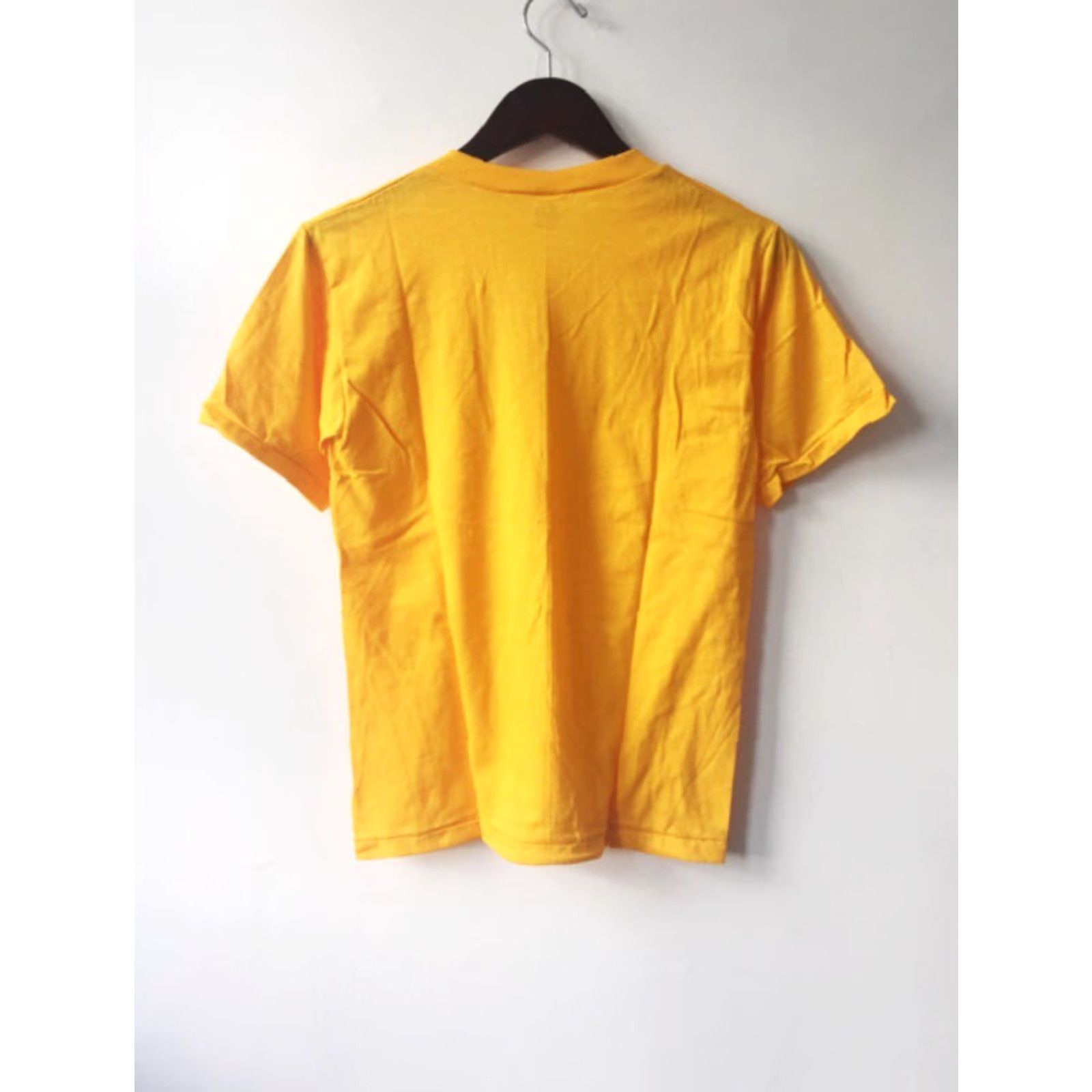 Russell Athletic VINTAGE Russell Athletic T-Shirt Mens S V-Neck 90s Deadstock NWOT Yellow 50/50 Cotton Blend Short Sleeve 1990s USA Size US S / EU 44-46 / 1 - 5 Thumbnail