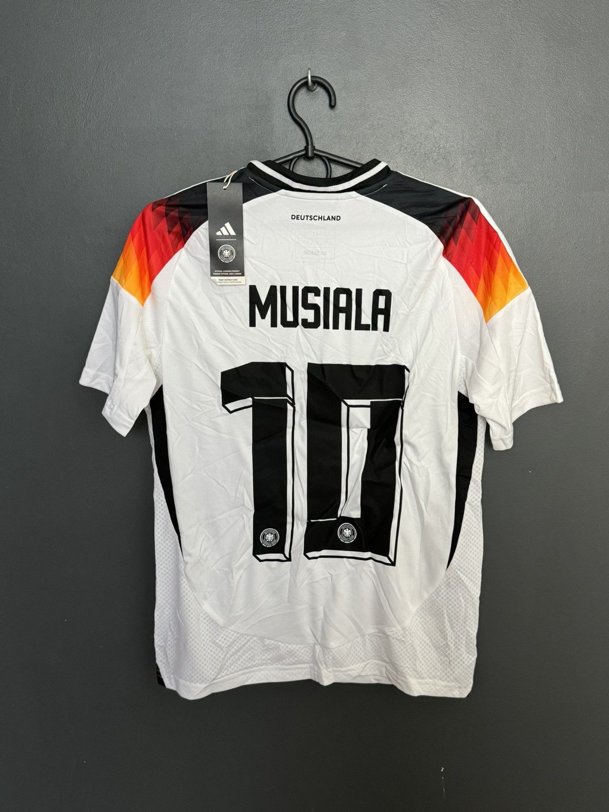 Adidas KIDS New Germany 2024 Home Musiala Football Jersey T-Shirt Size US XS / EU 42 / 0 - 1 Thumbnail