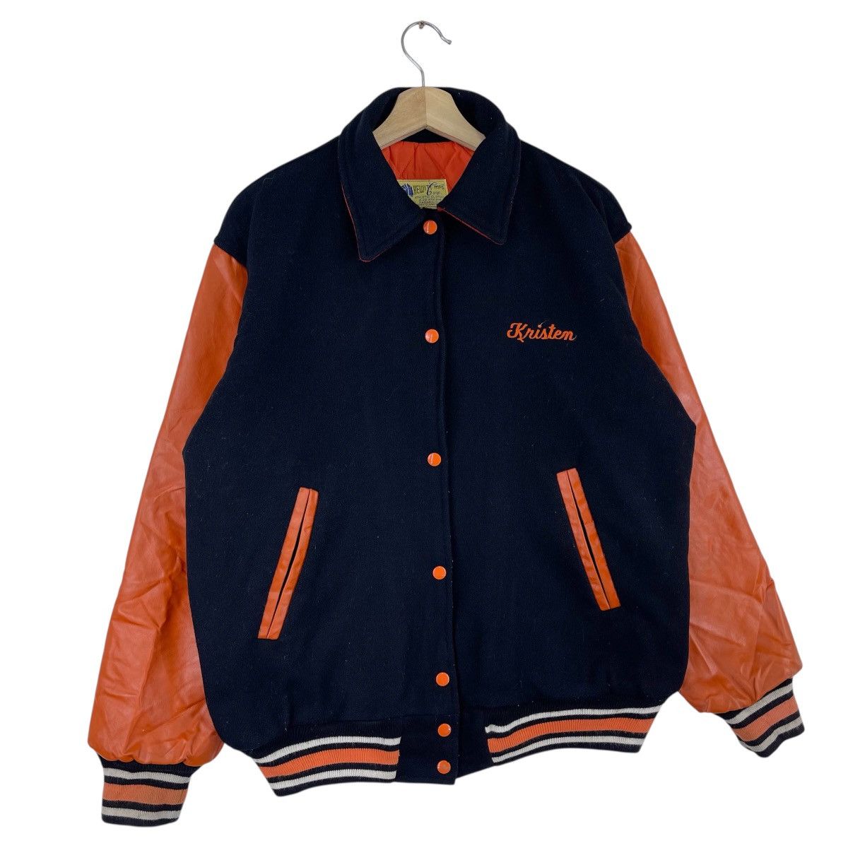 Other 80’s Hewitt Mfg Hasbrouck Heights Leather Varsity Size US L / EU 52-54 / 3 - 8 Thumbnail