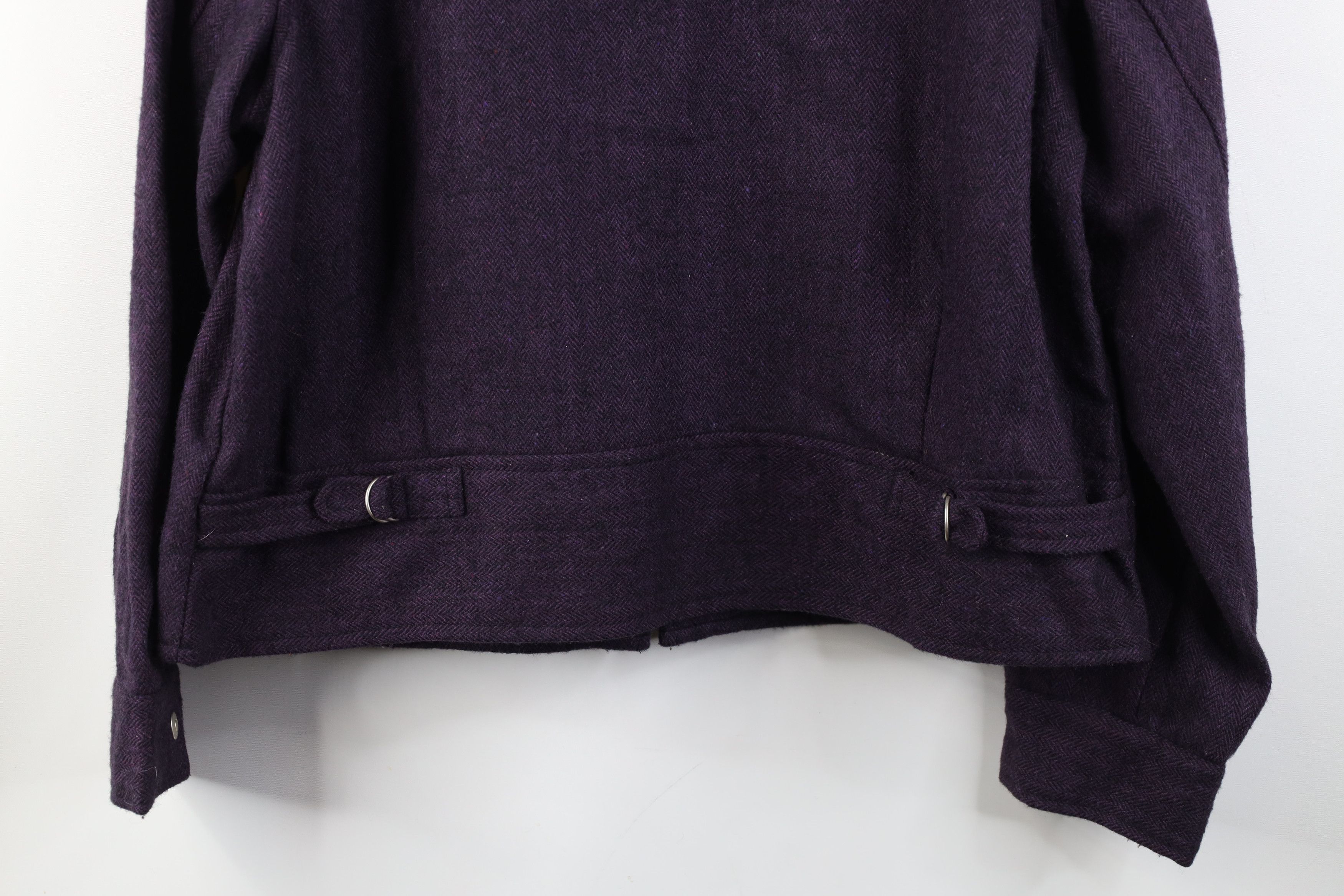 Vintage Vintage 90s Streetwear Buckle Back Bomber Jacket Purple Size XL / US 12-14 / IT 48-50 - 13 Thumbnail