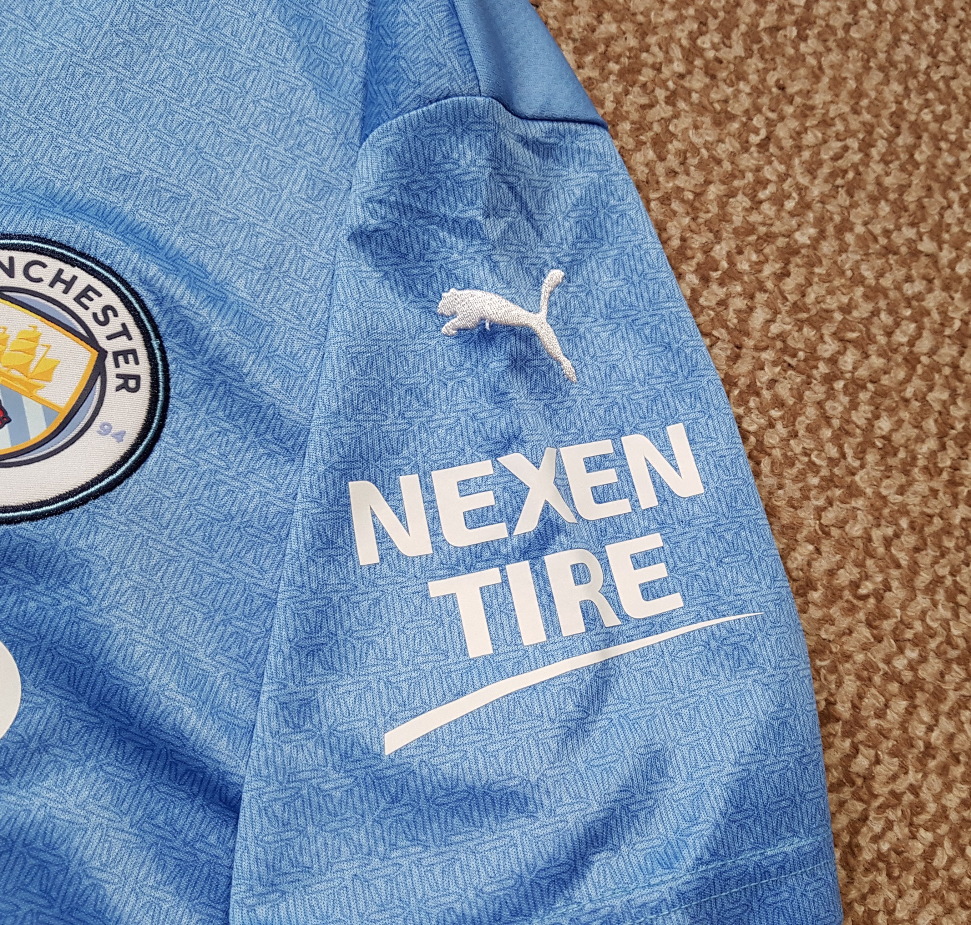 Puma Manchester City Puma 2021-22 Home Football Soccer Jersey Size US L / EU 52-54 / 3 - 10 Thumbnail