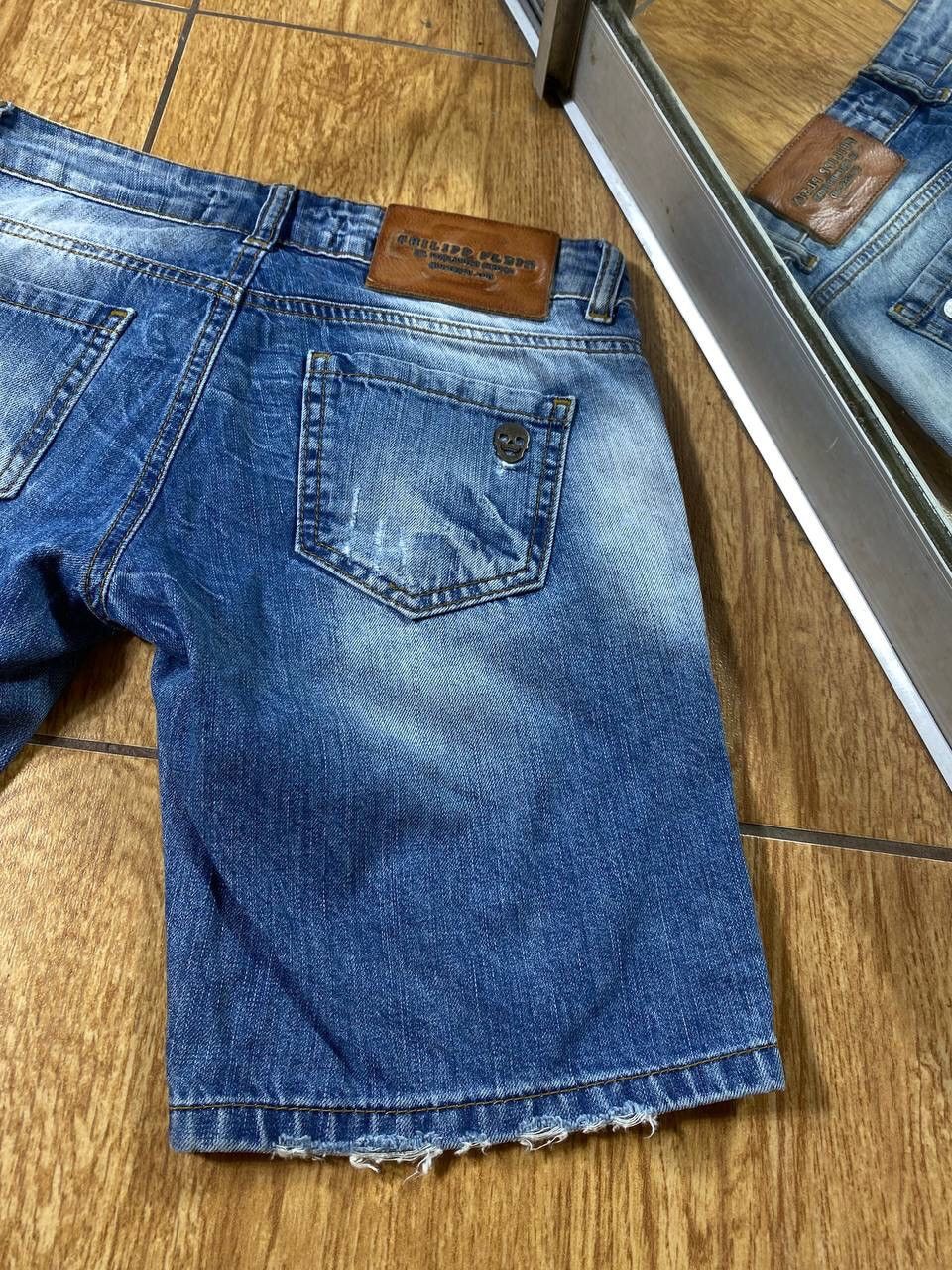 Philipp Plein Vintage Philipp Plein Skull Logo Denim Shorts Size US 26 / EU 42 - 7 Thumbnail
