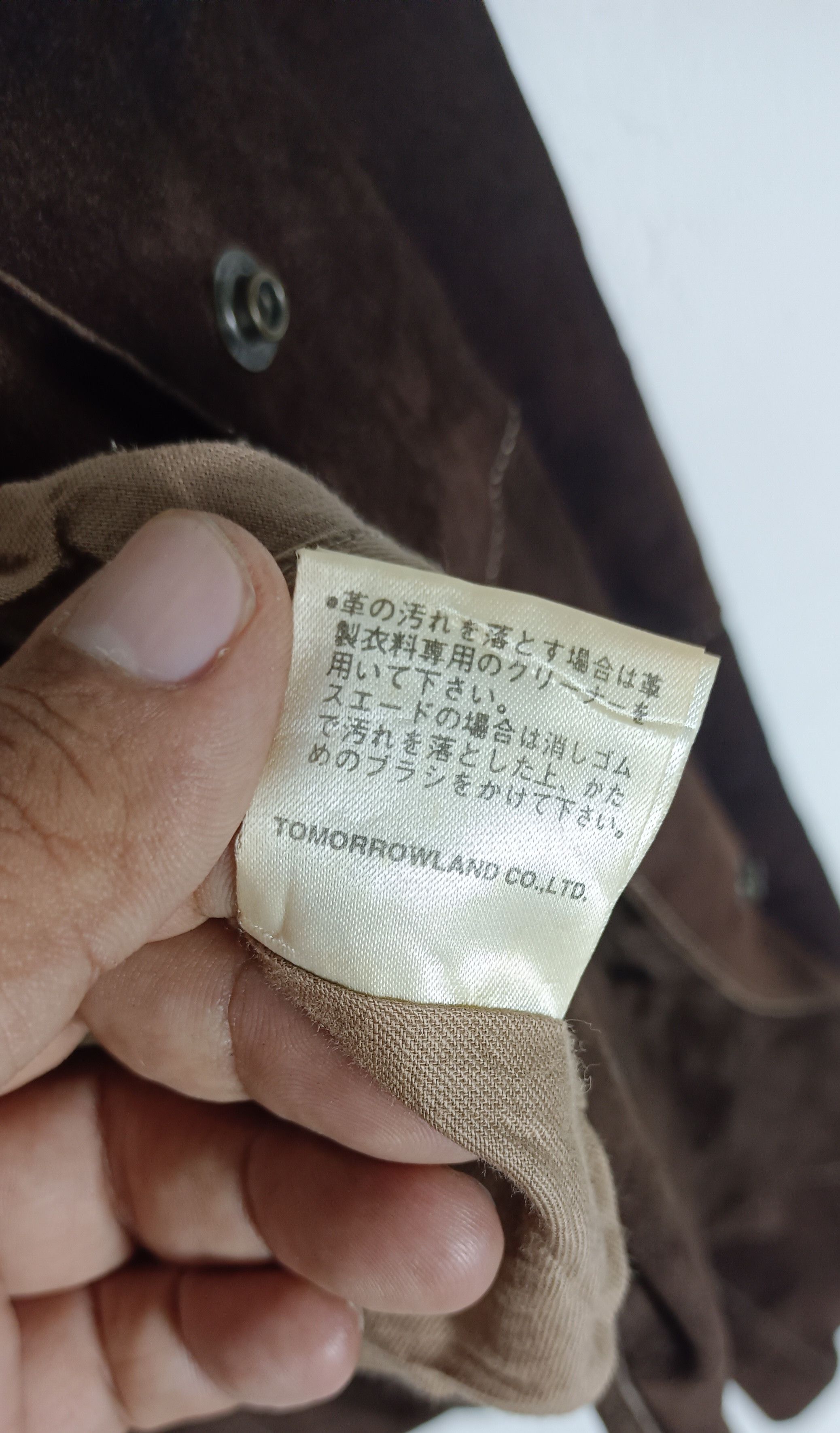 Japanese Brand × Tomorrowland × Vintage Vintage💥Tomorrowland Suede Material Jacket Size US S / EU 44-46 / 1 - 13 Thumbnail