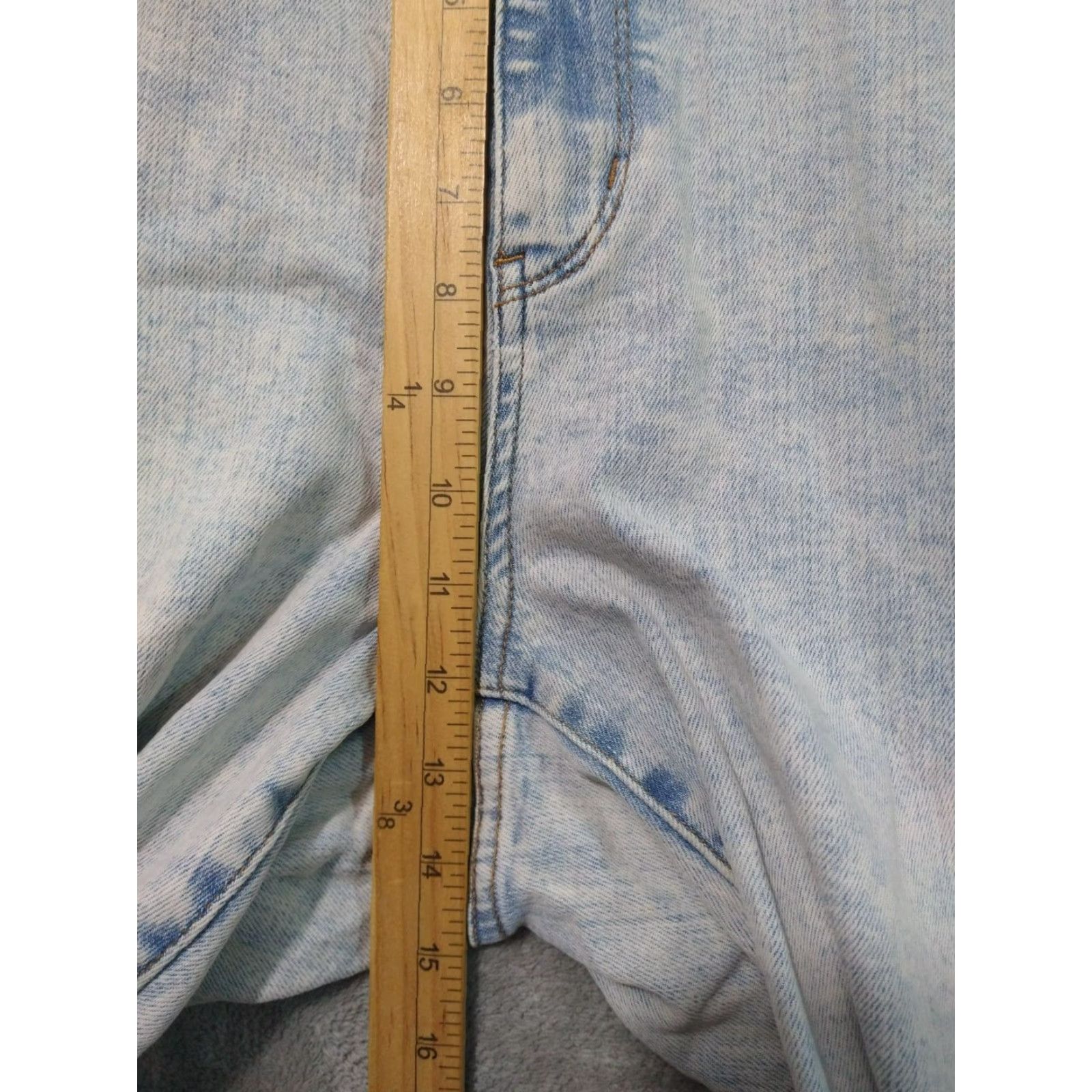Vintage Judy Blue Jeans Womens 18W Slim Fit High Rise Light Wash Denim Stretch 5-Pocket Blue Jeans Womens 18W Slim High Rise Size 40" / US 18 - 4 Thumbnail