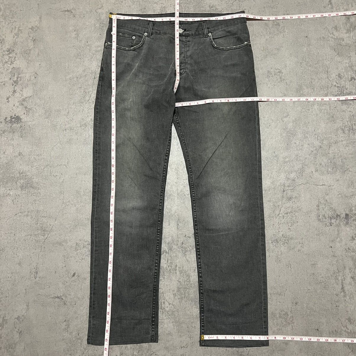 Helmut Lang 00s Helmut Lang Faded Black Low Waist Denim Jeans Size US 34 / EU 50 - 9 Thumbnail